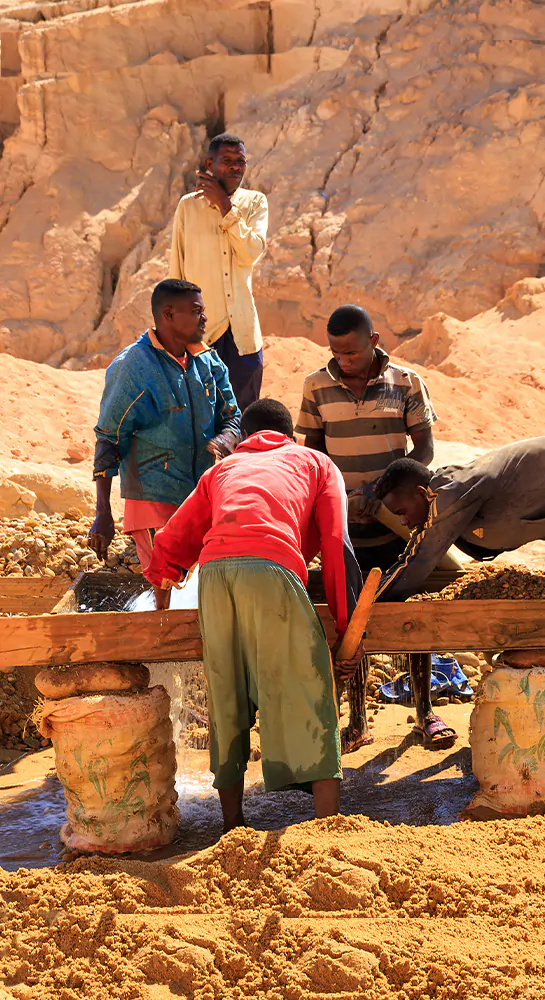 Diamond Mining Workers