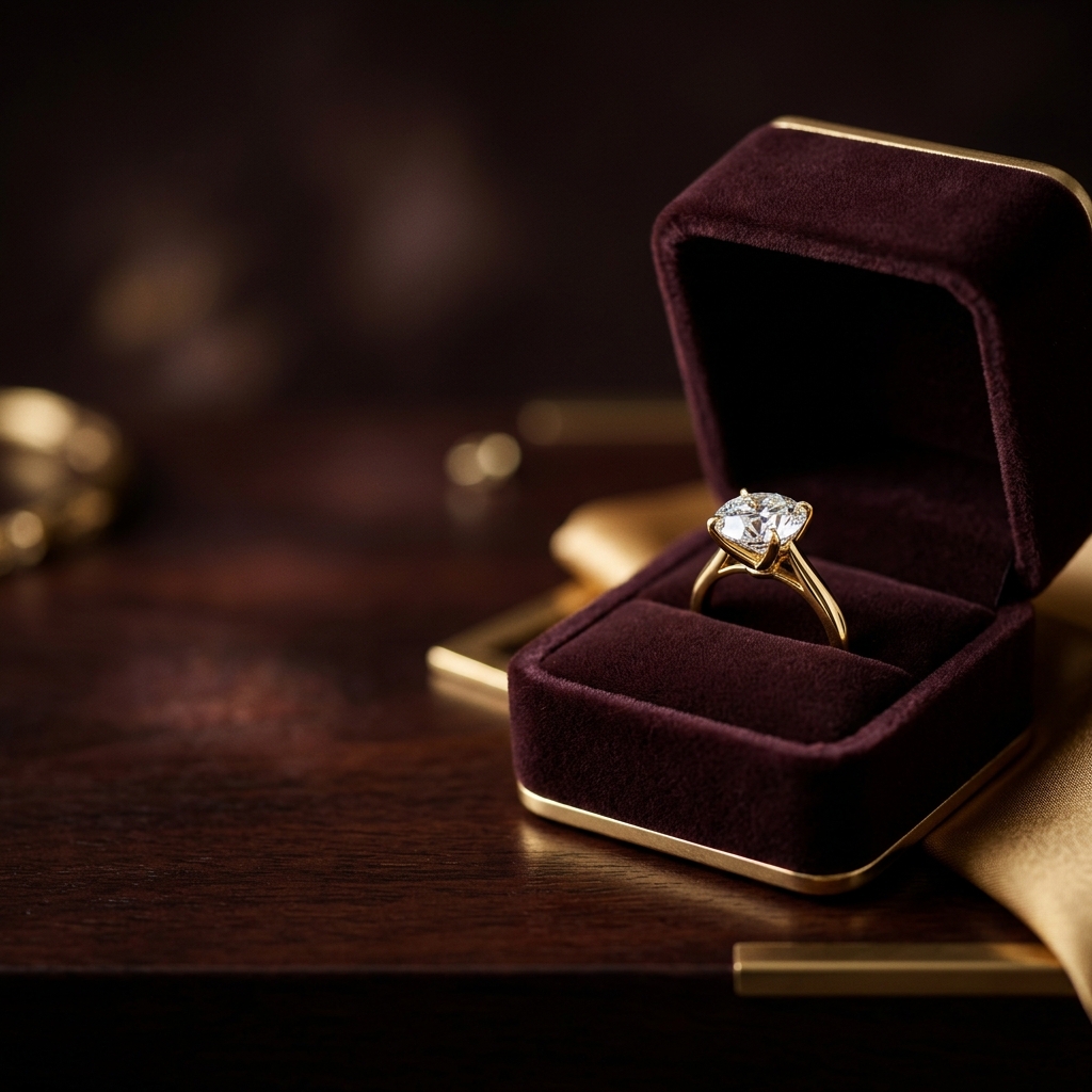 Woman wearing LAVISH diamond rings — exceptional precious metals