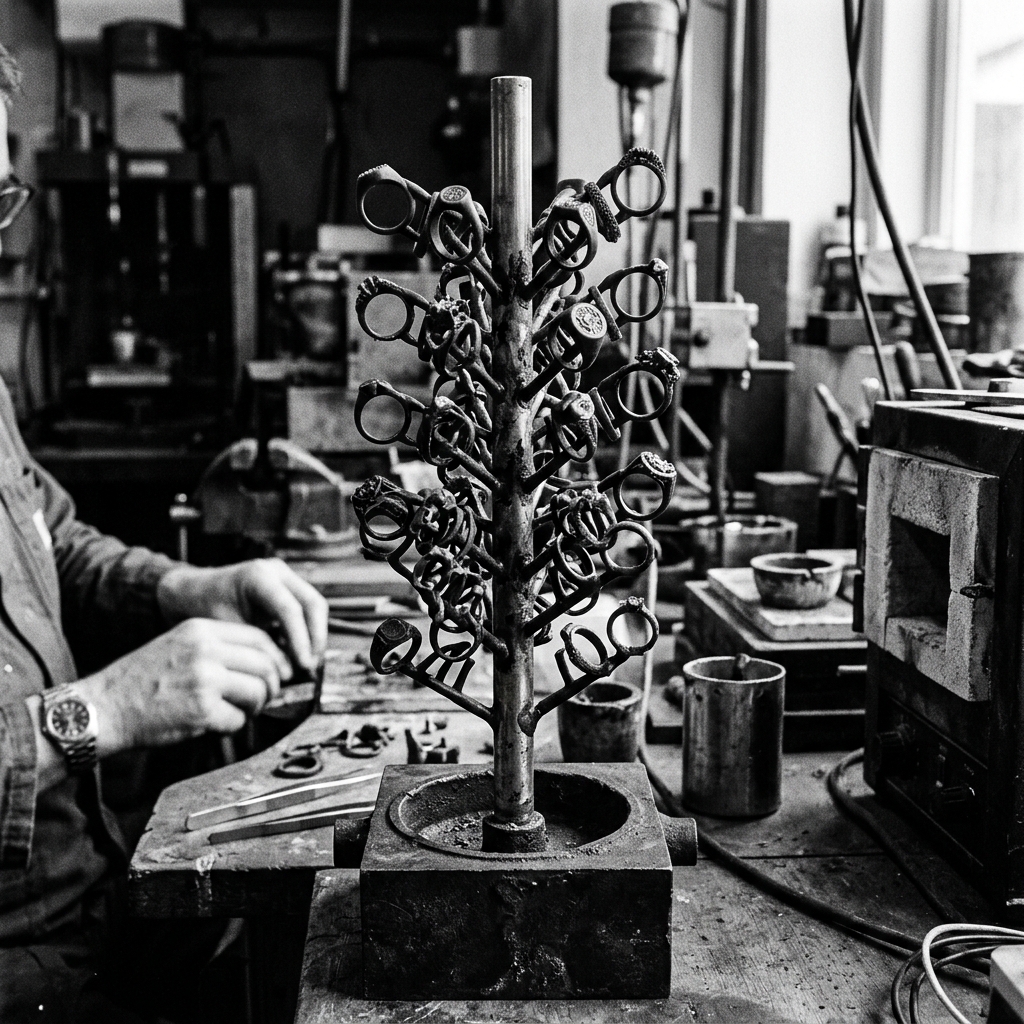 Sprue Tree Moulding Process