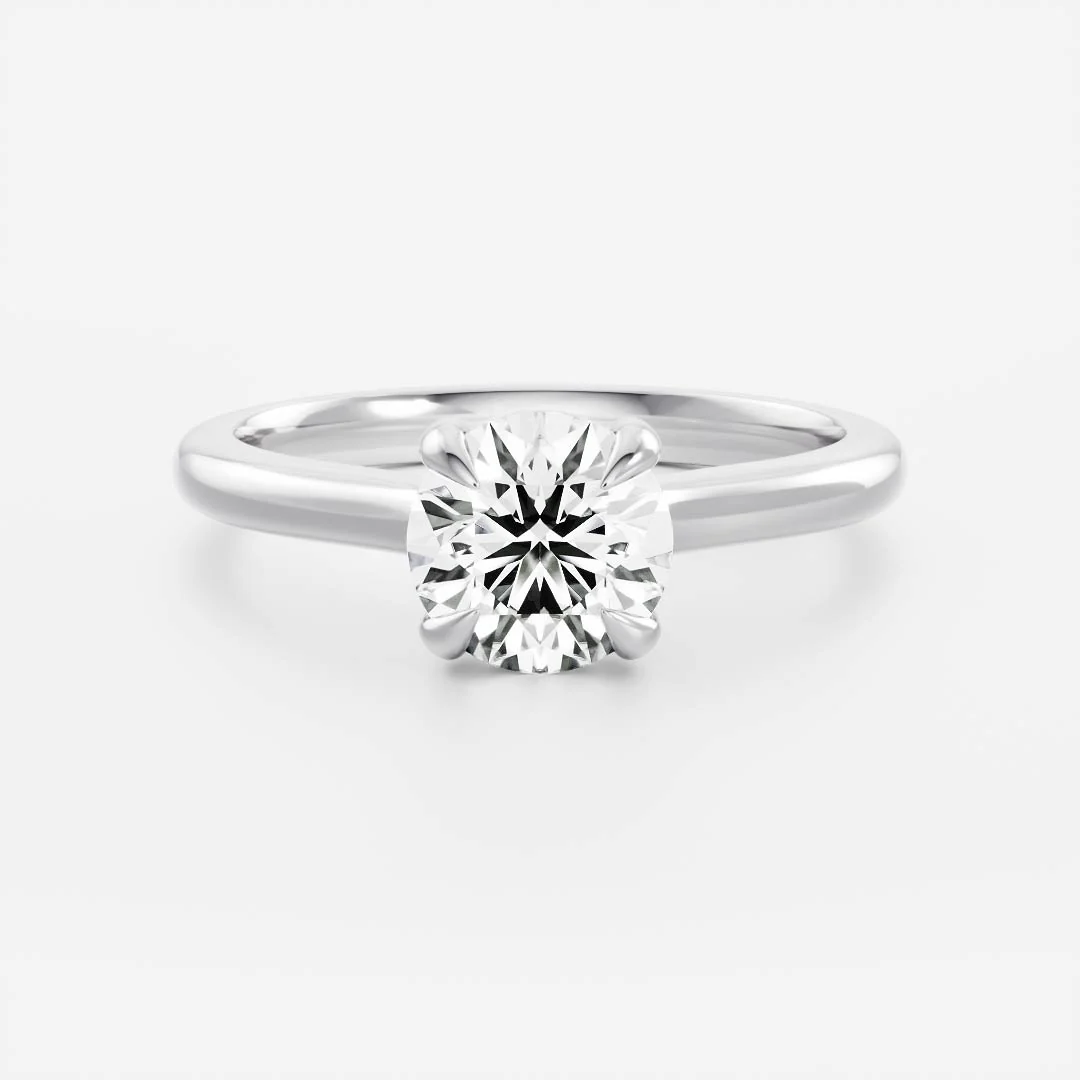 Brilliant 18k white gold diamond engagement ring — LAVISH Fine Jewellers
