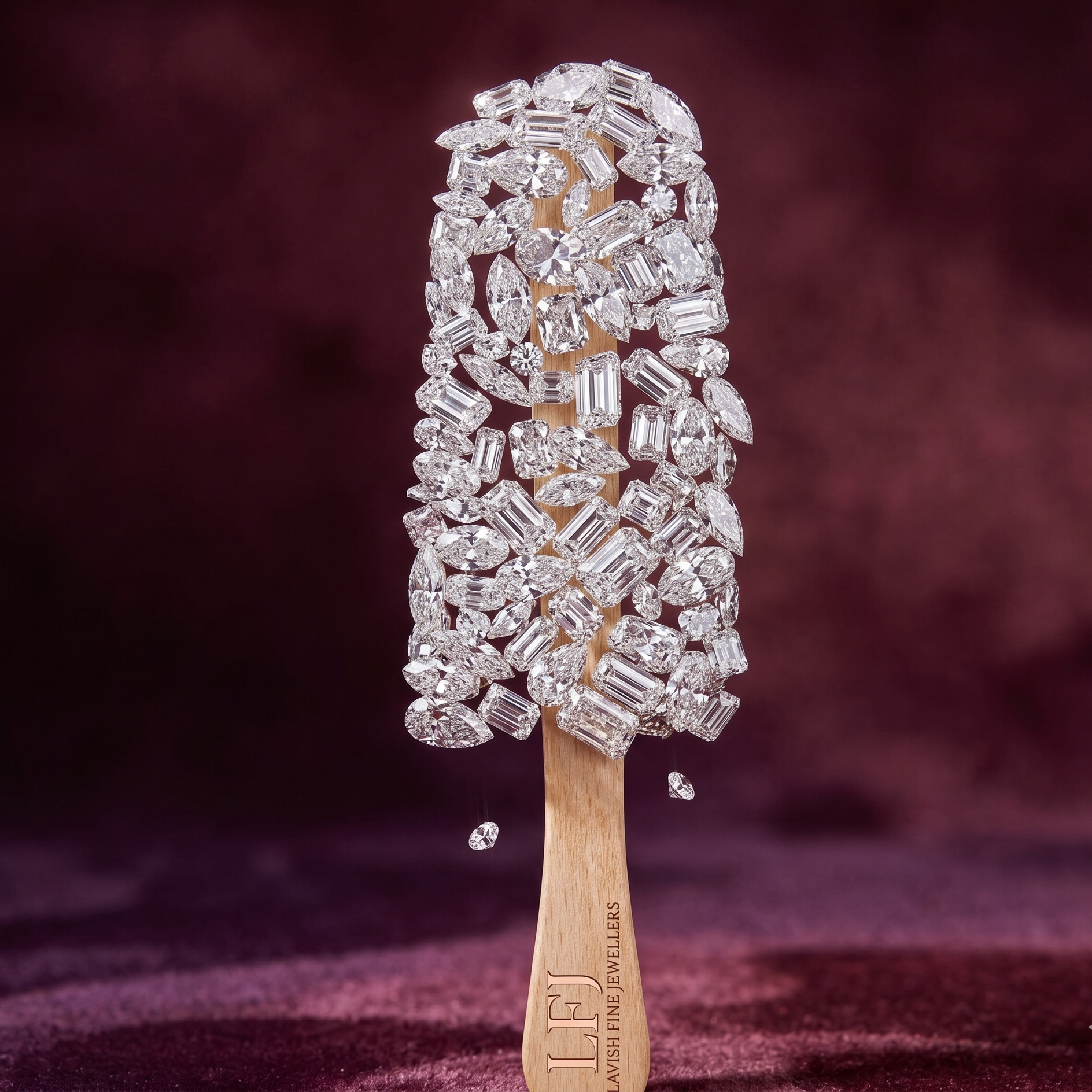 LAVISH Stacked Diamonds Scoop