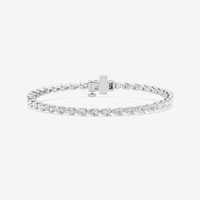 East-West Pear Tennis Bracelet