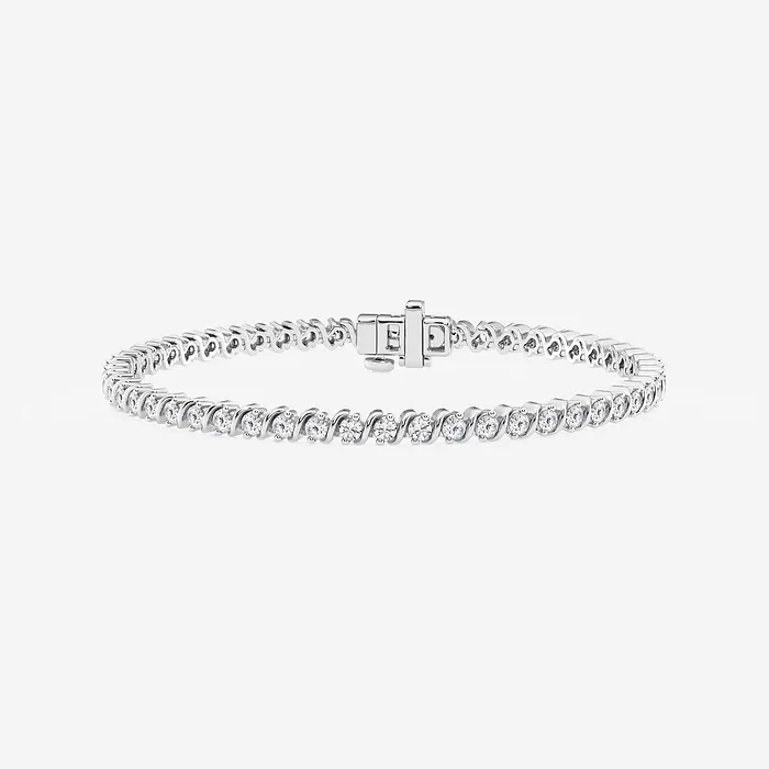 S-Curve Tennis Bracelet