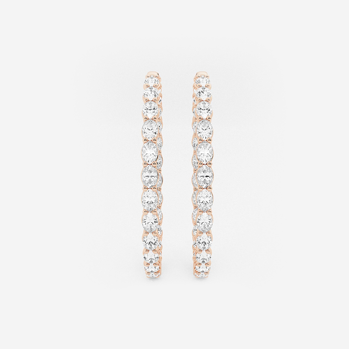 Inside Out Oval Hoops