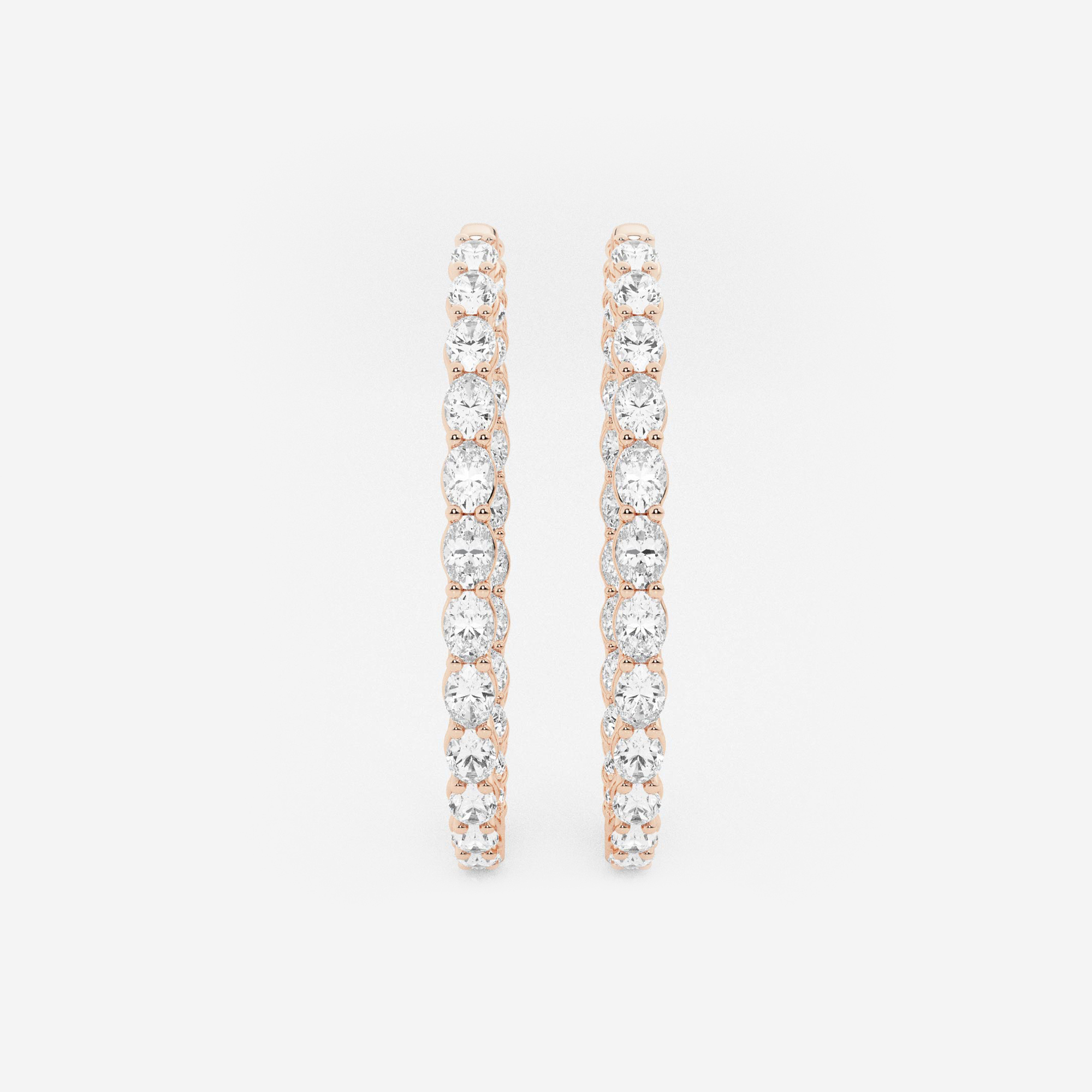 Inside Out Oval Hoops
