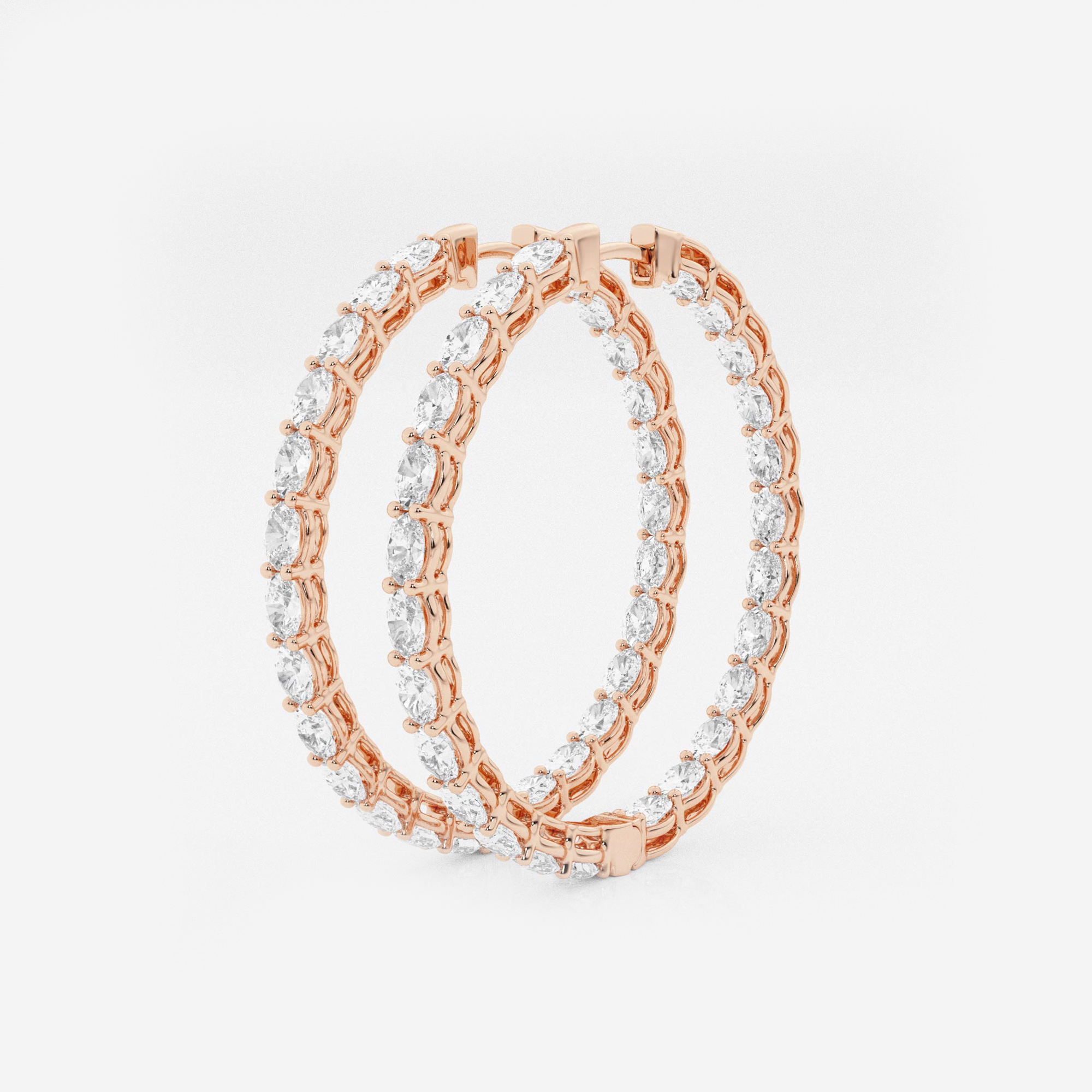 Inside Out Oval Hoops additional view 1