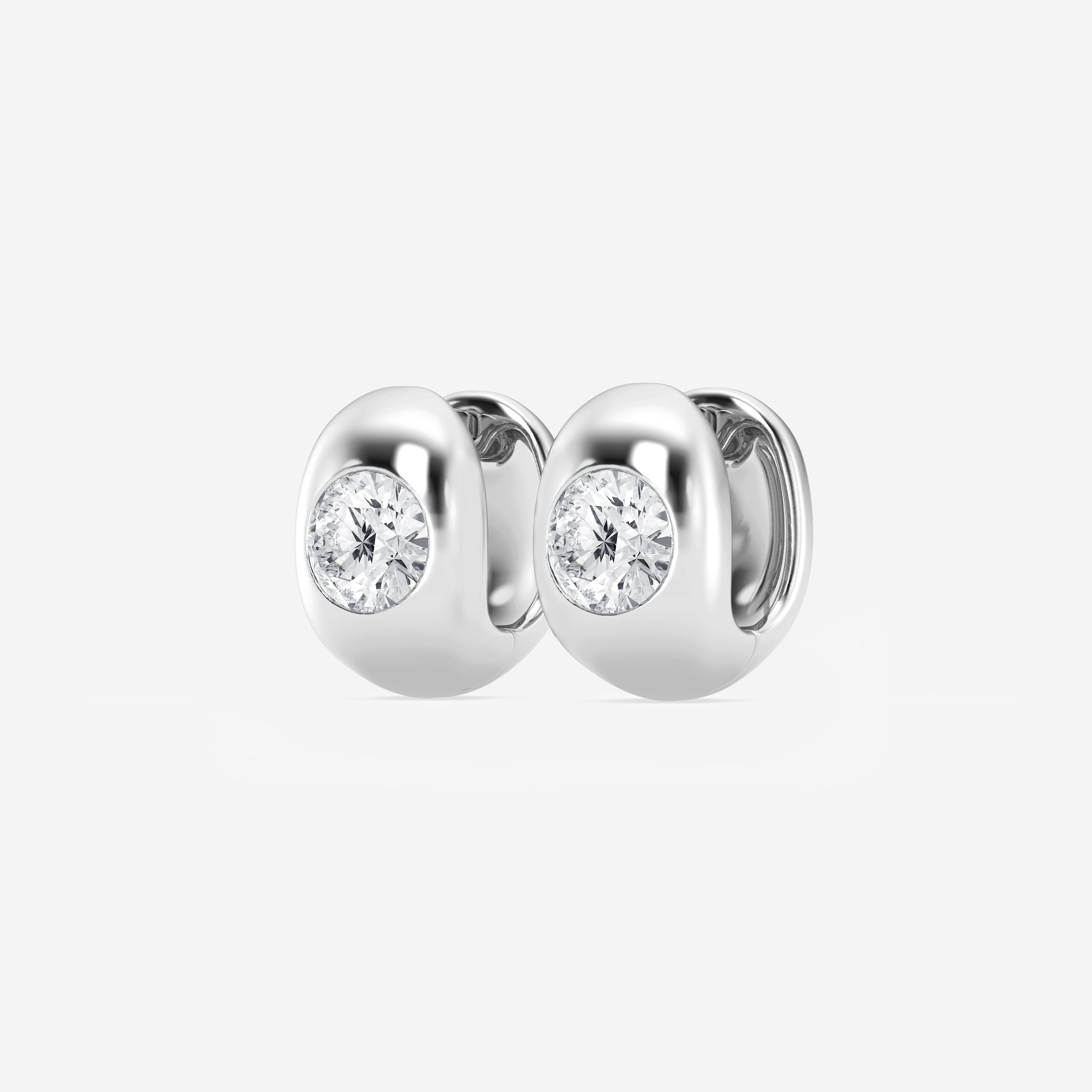 Single Stone Hoops additional view 1