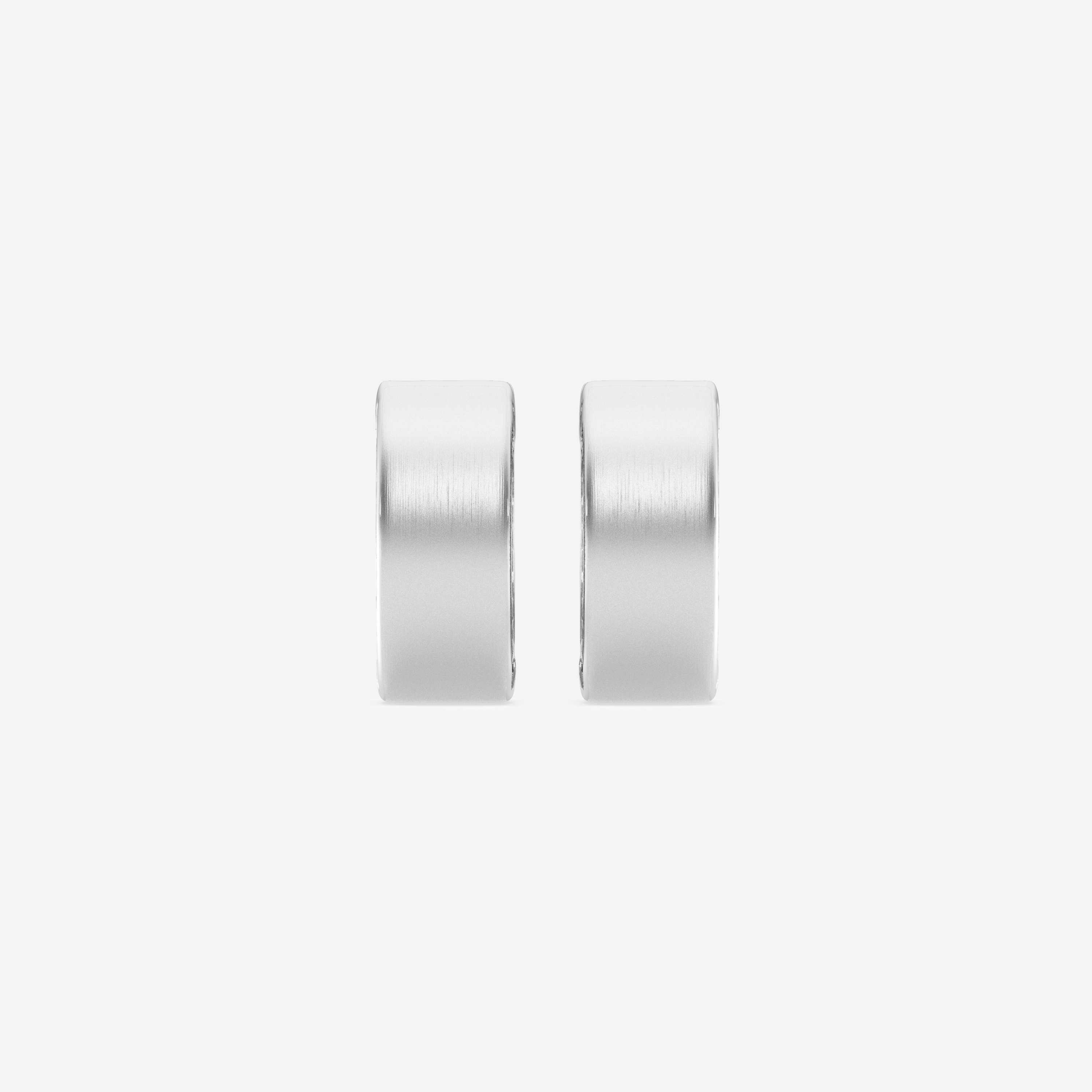 Side Stones Hoops