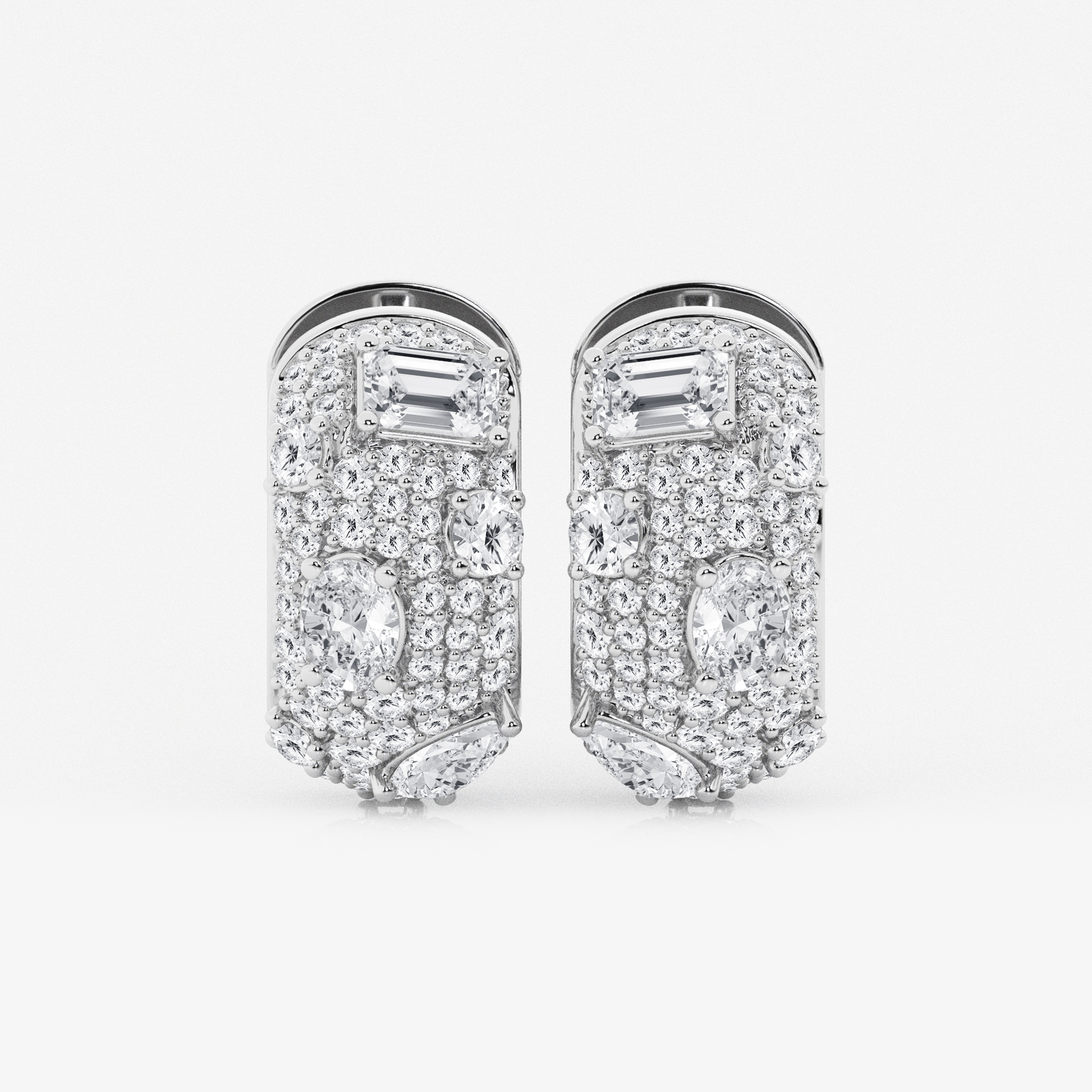 Pave Scatter Hoops