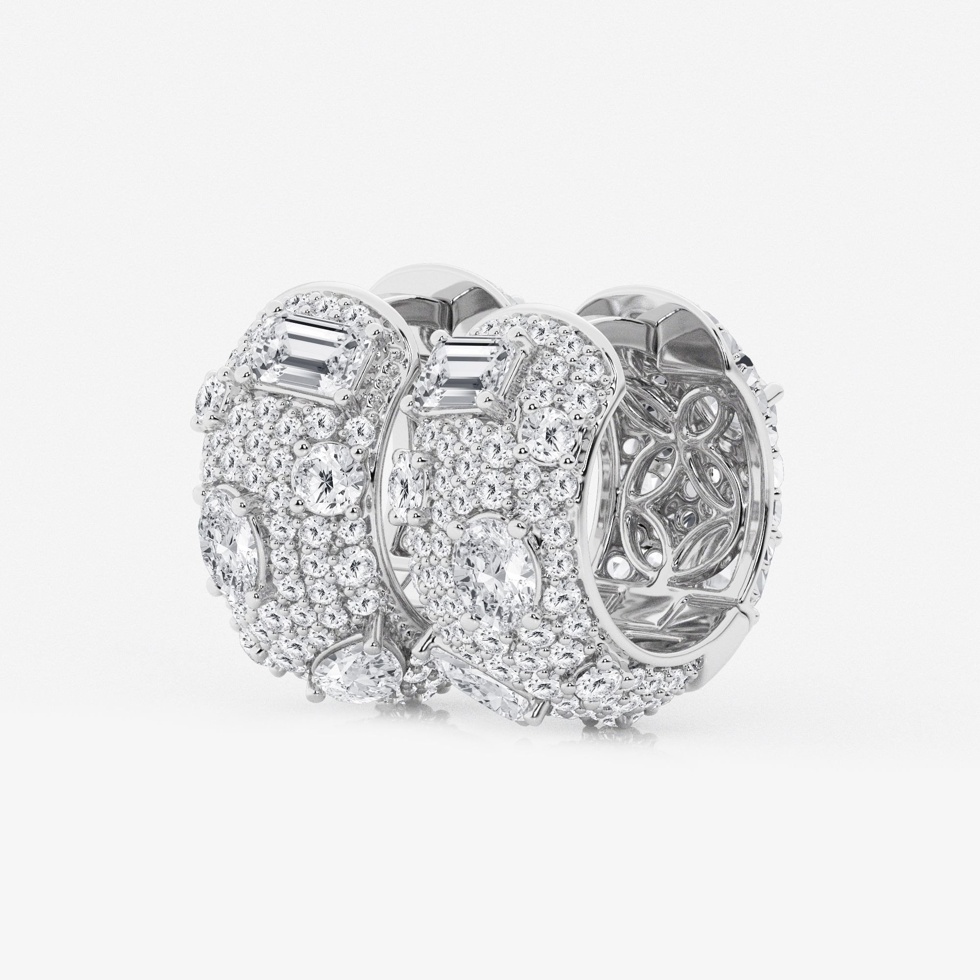 Pave Scatter Hoops additional view 1