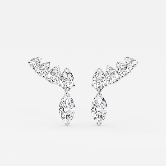 Marquise Ear Climbers