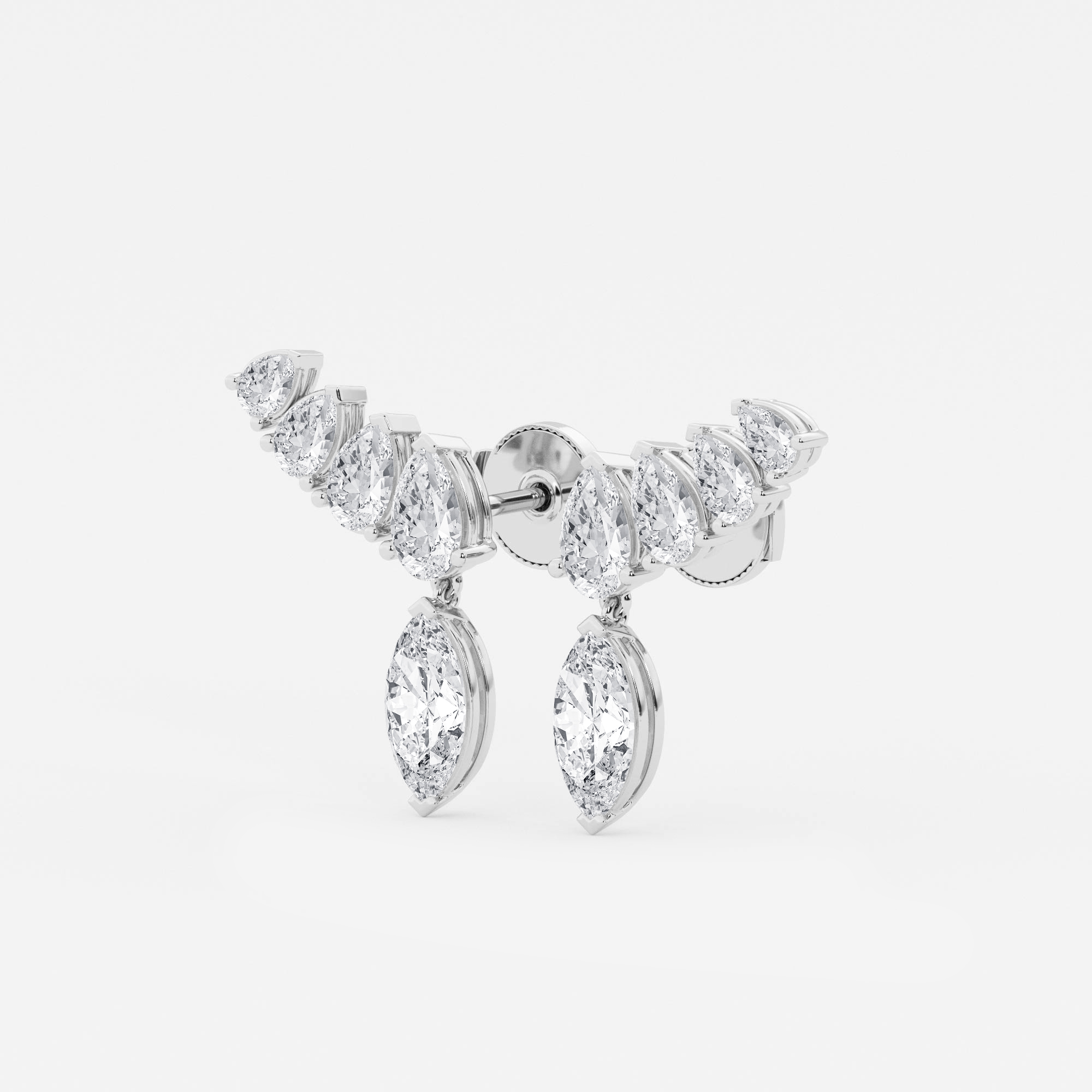 Marquise Ear Climbers additional view 1