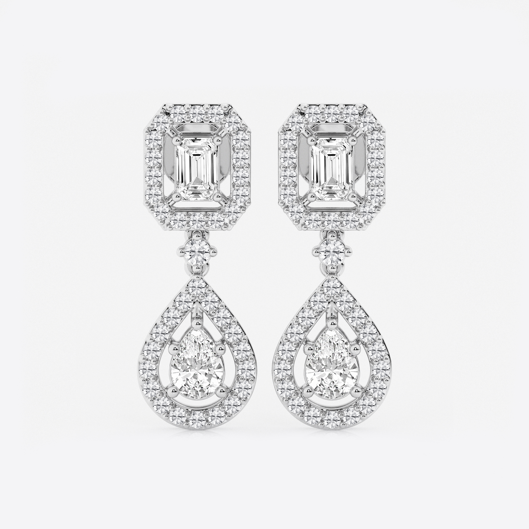 Emerald Pear Dangles