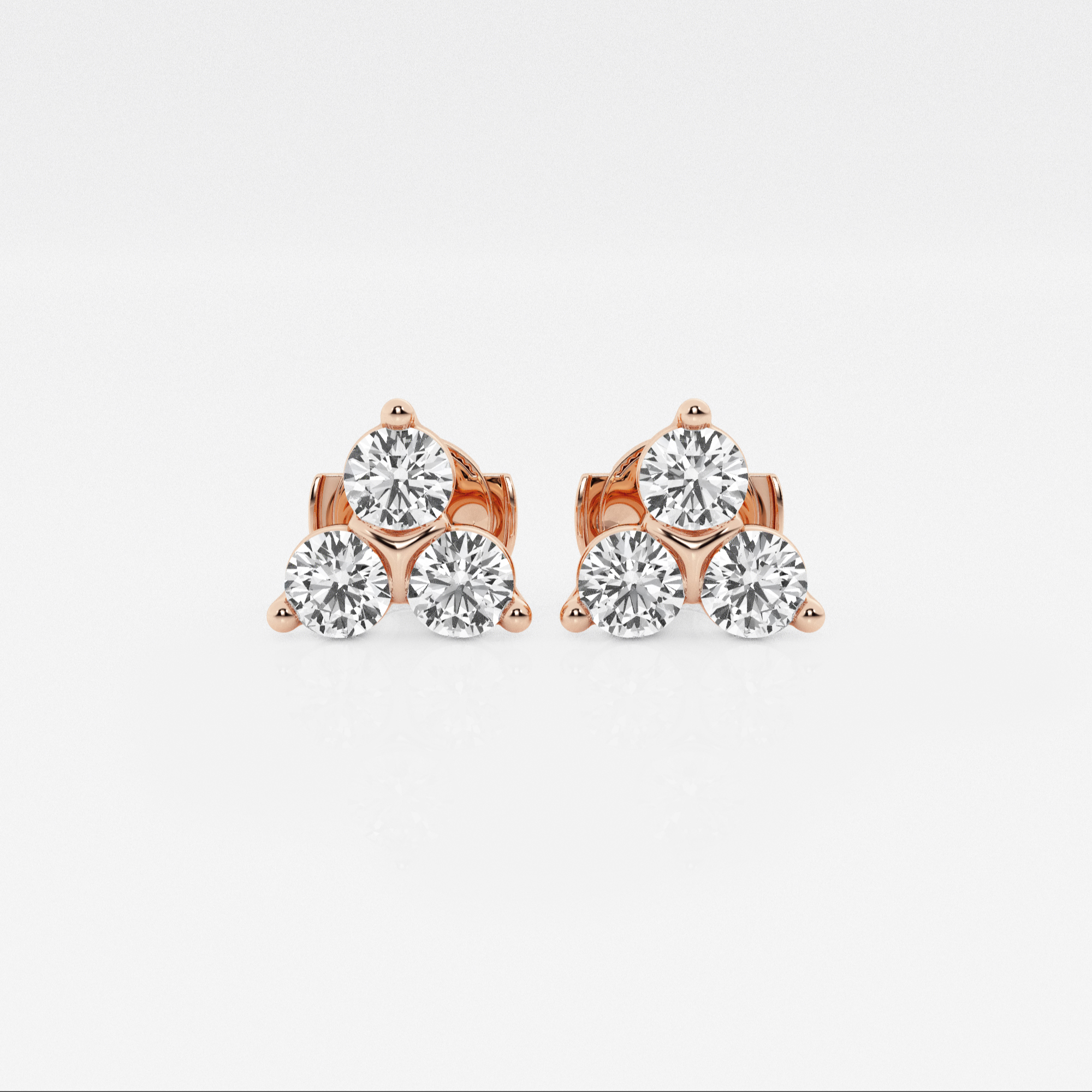 Three Stone Earrings