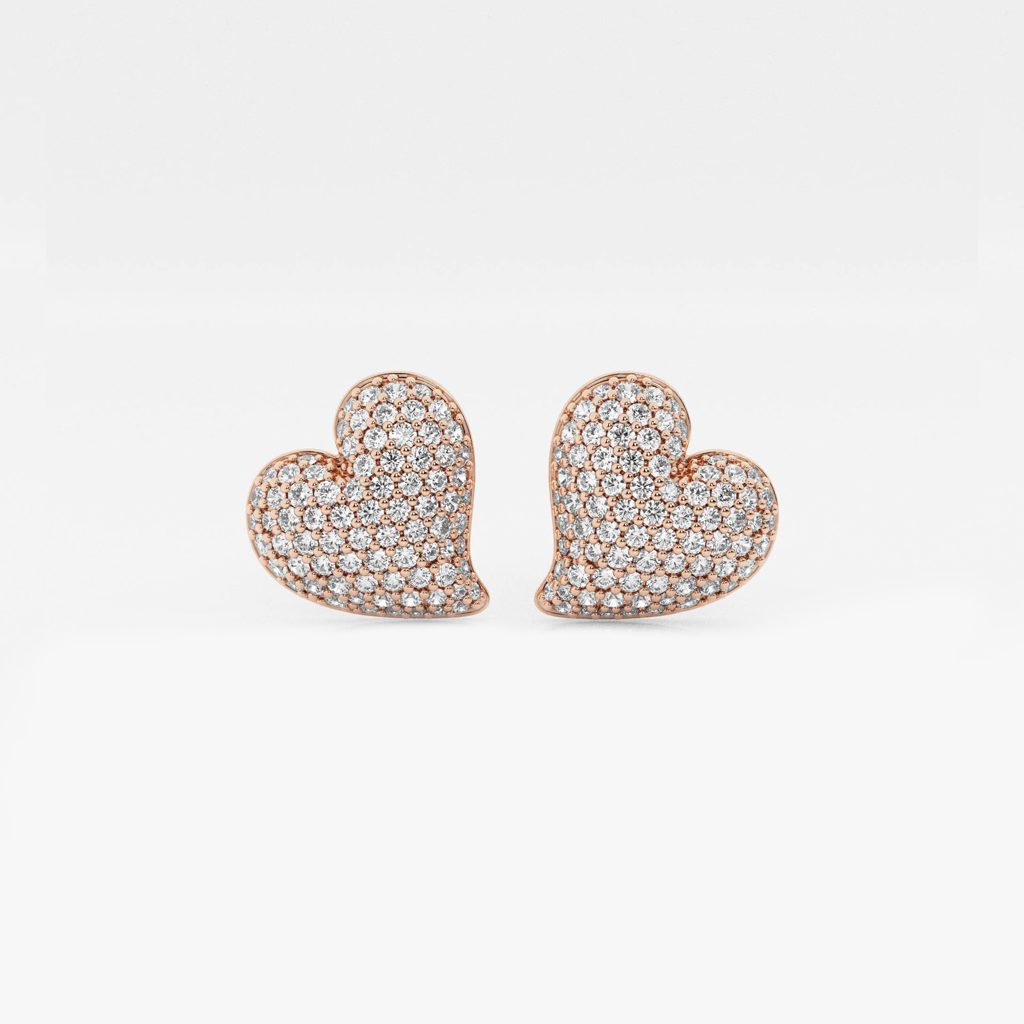 Heart Pave Studs