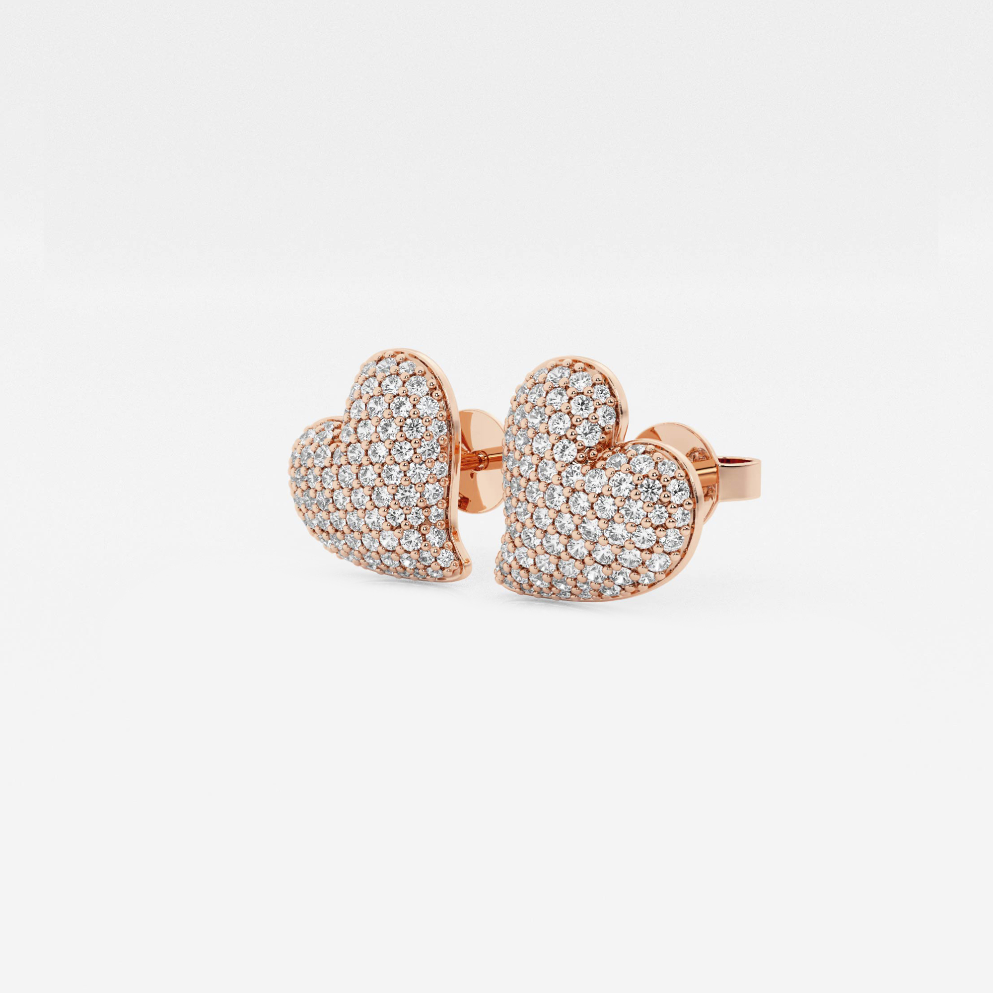Heart Pave Studs additional view 1