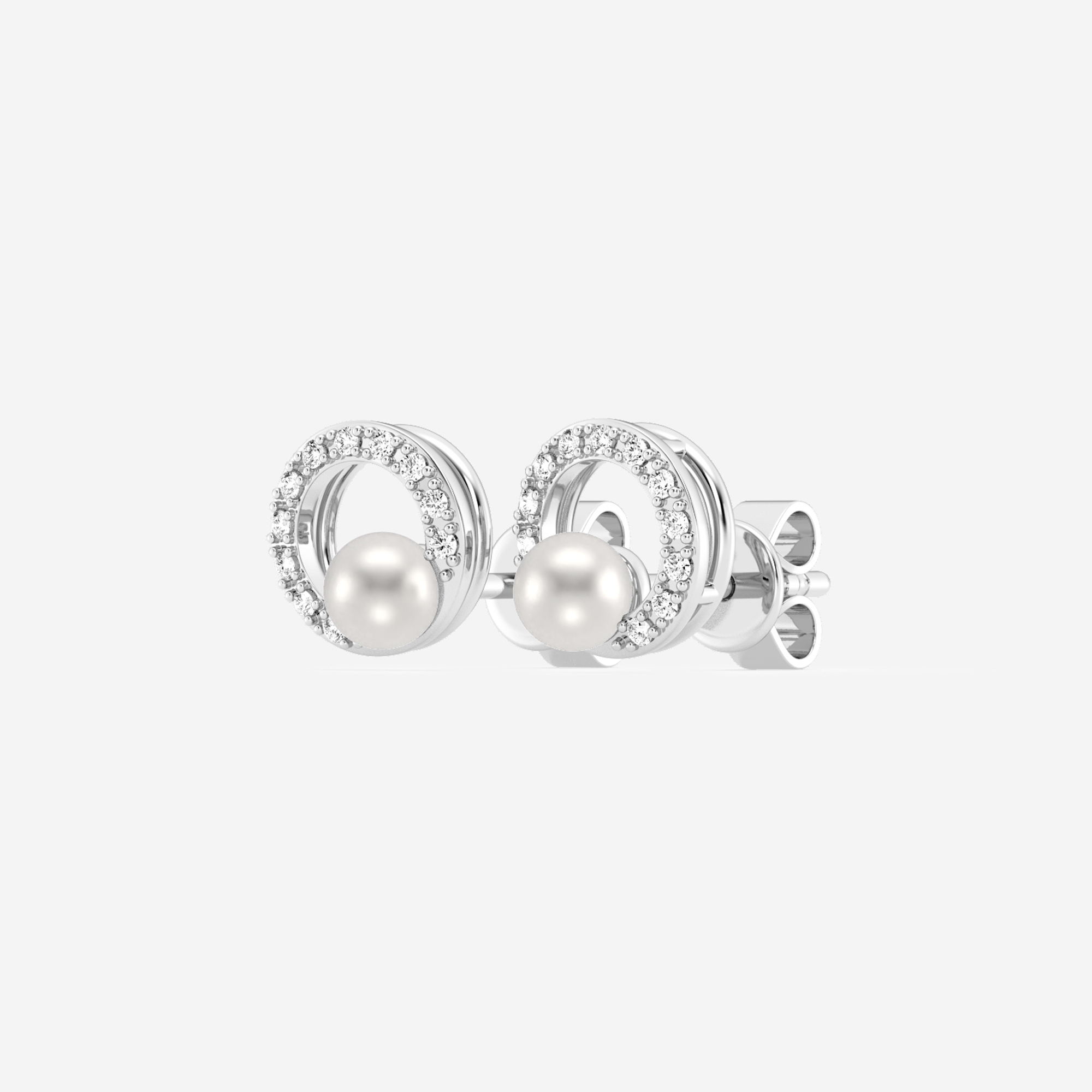 Pearl Circle Drops additional view 1