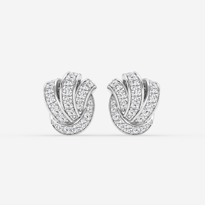 Pave Knot Studs