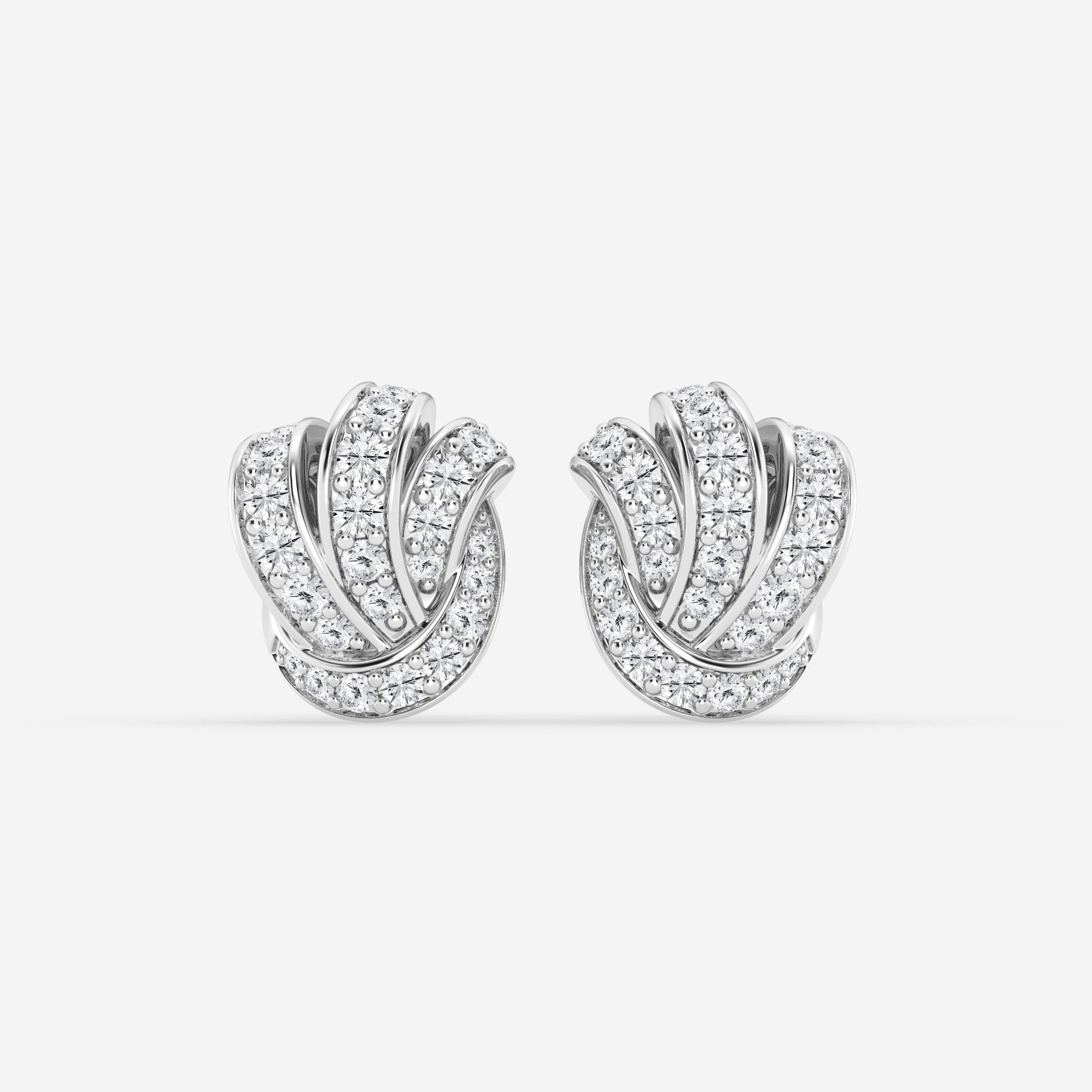 Pave Knot Studs
