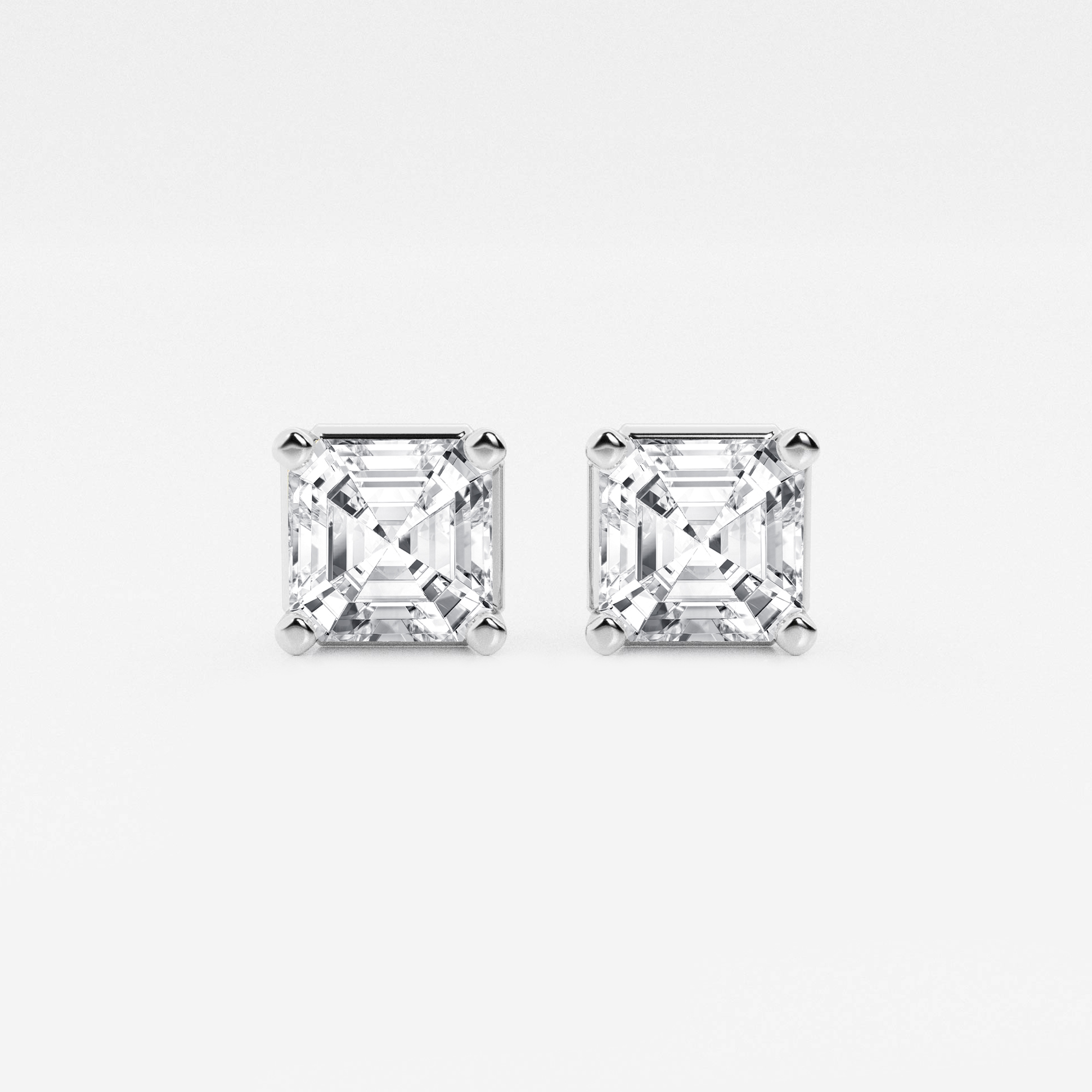 Asscher Studs
