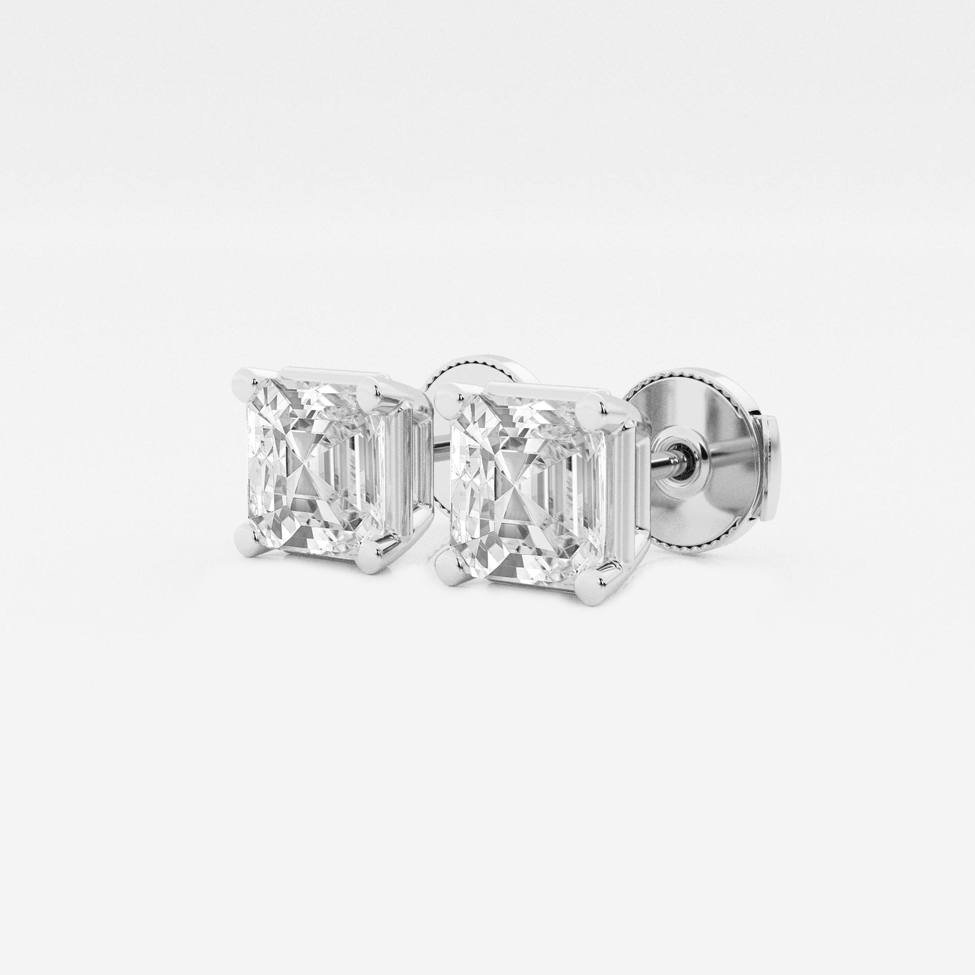 Asscher Studs additional view 1