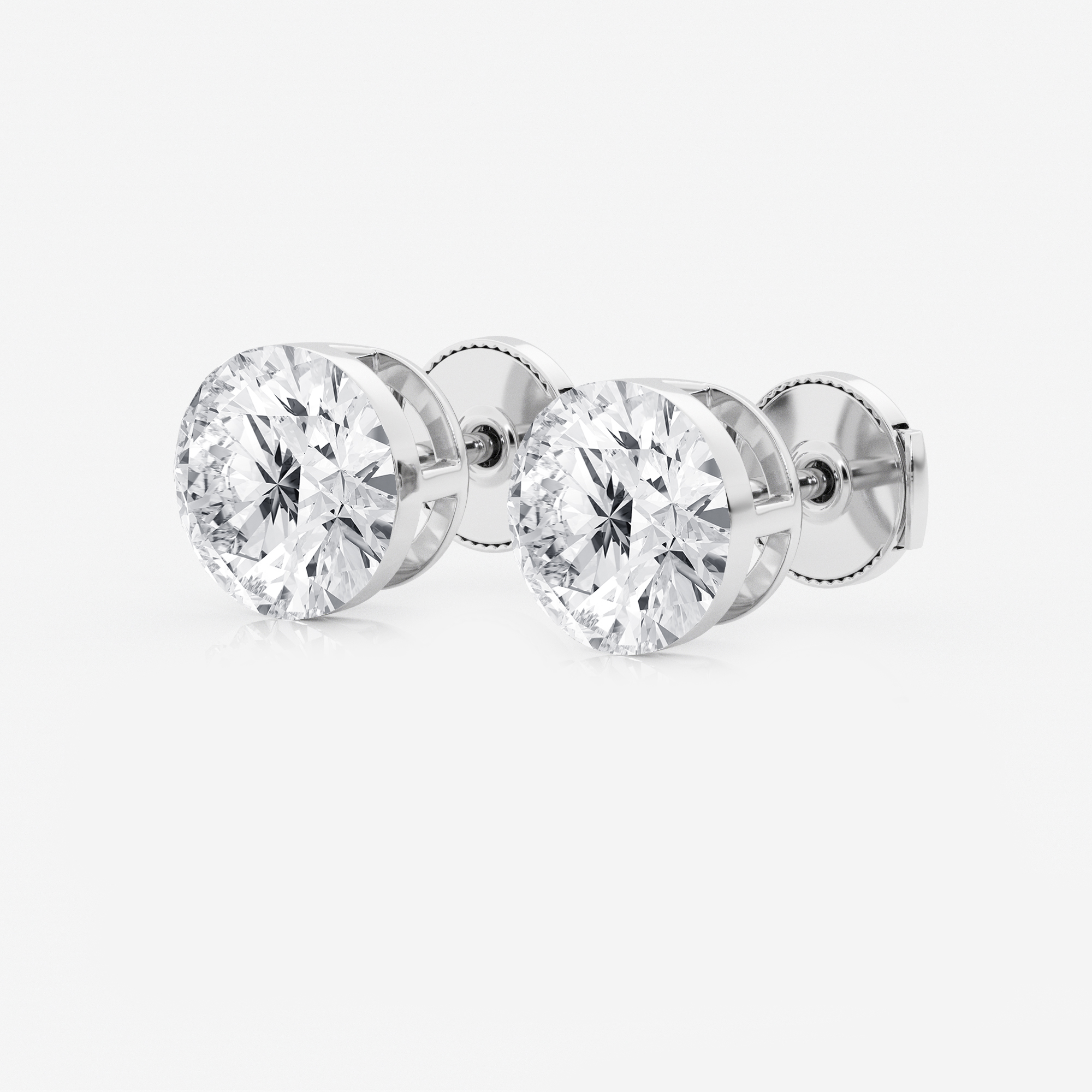 Round Stud Earrings additional view 1