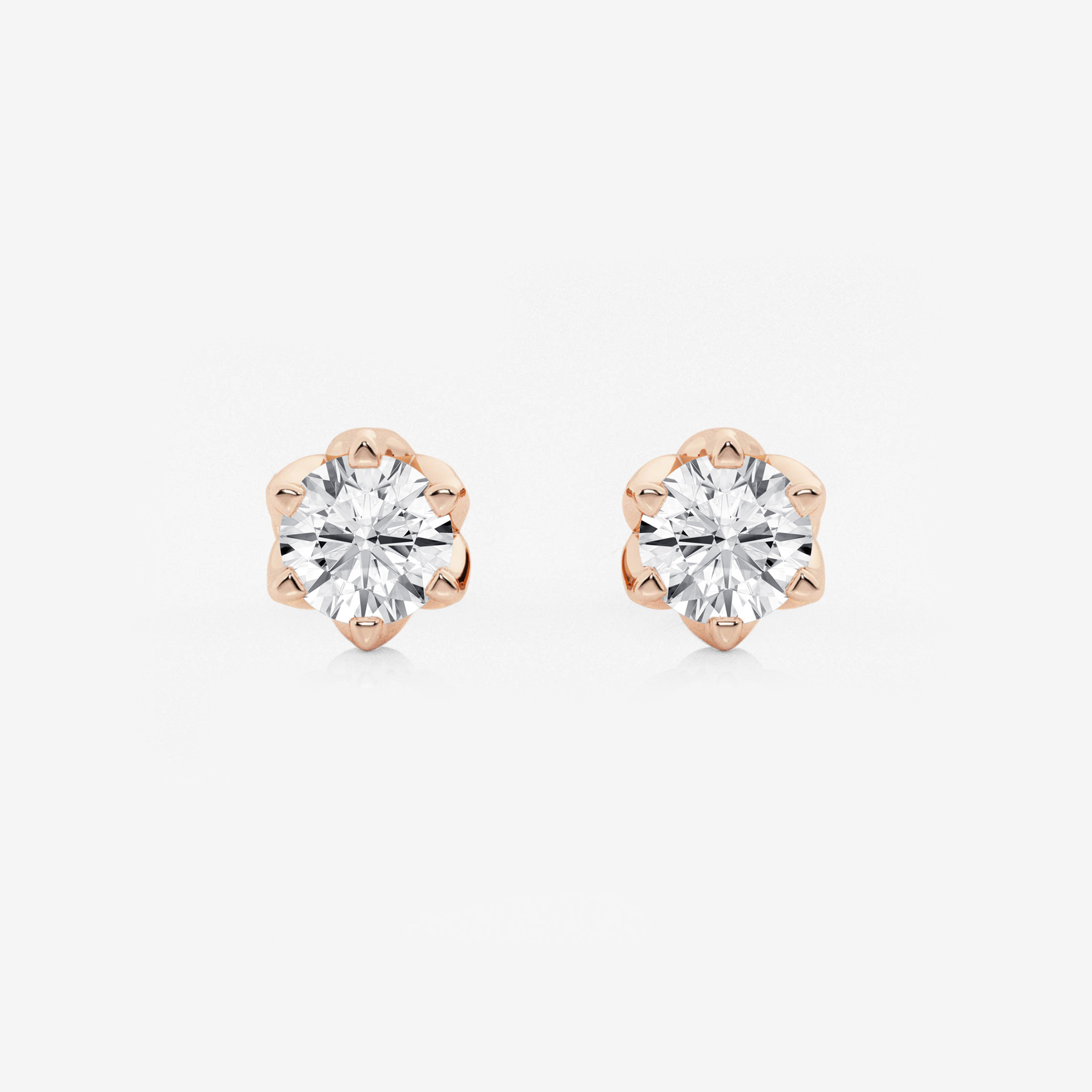 6 Prong Petal Studs