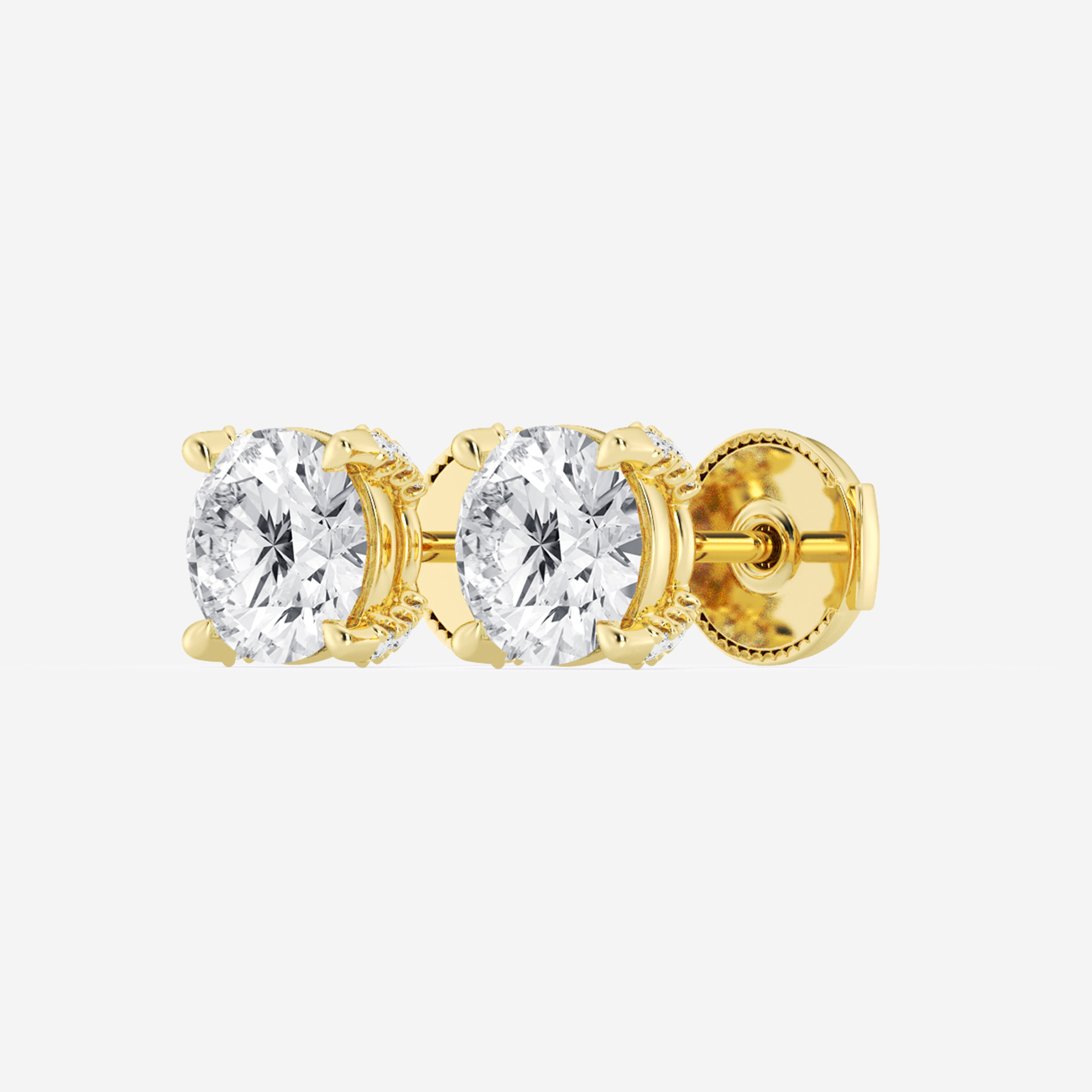 Side Stone Studs additional view 1