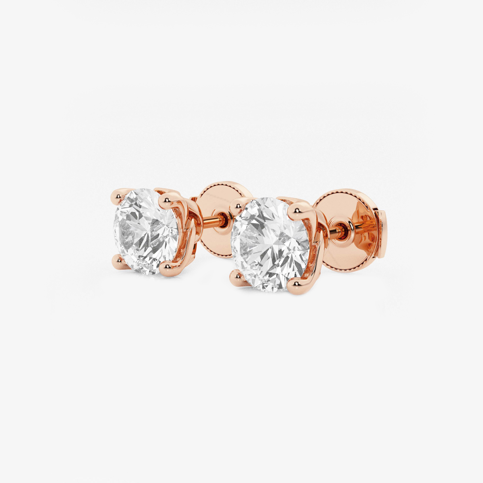 Floral Solitaire Studs additional view 1
