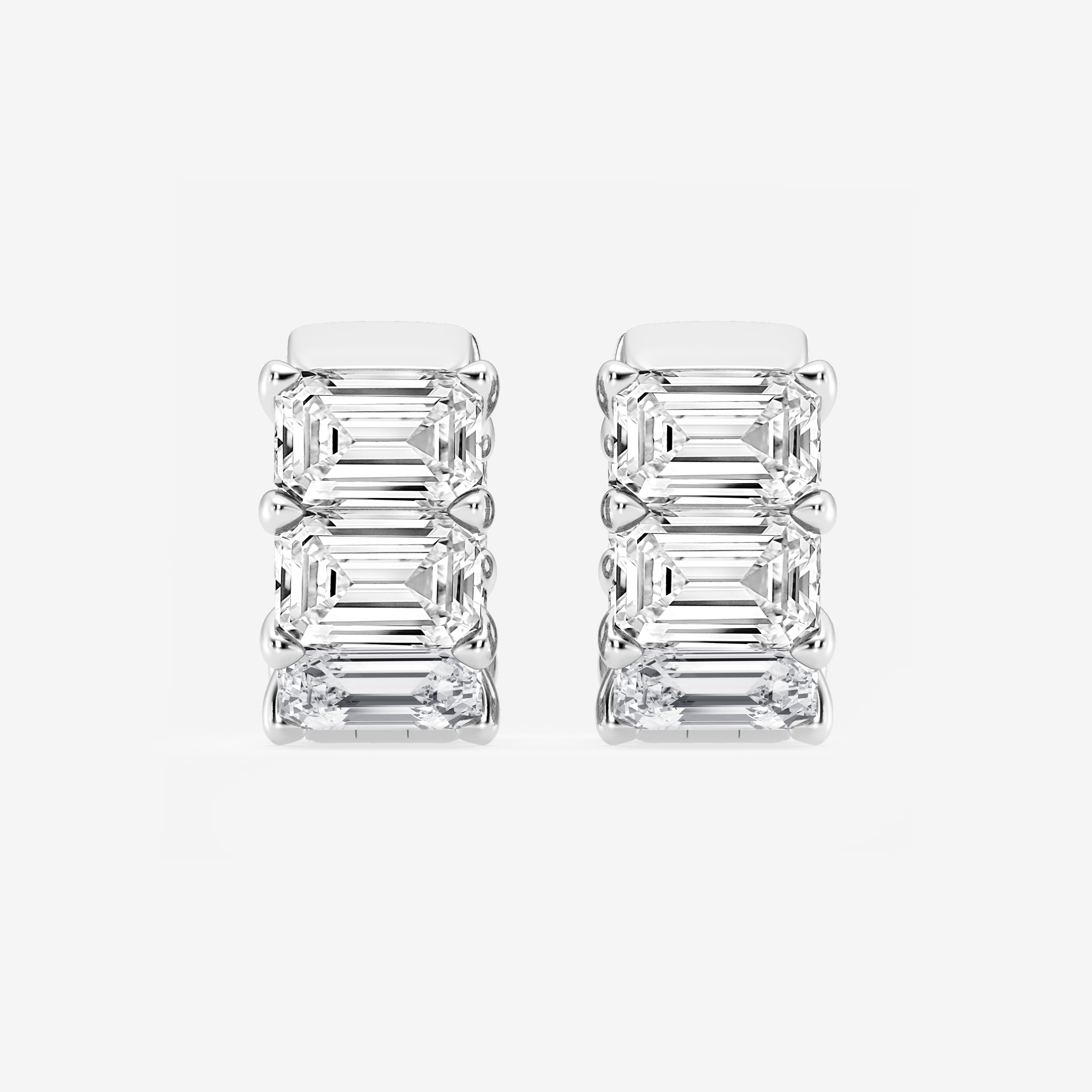 Huggie Emerald Hoops