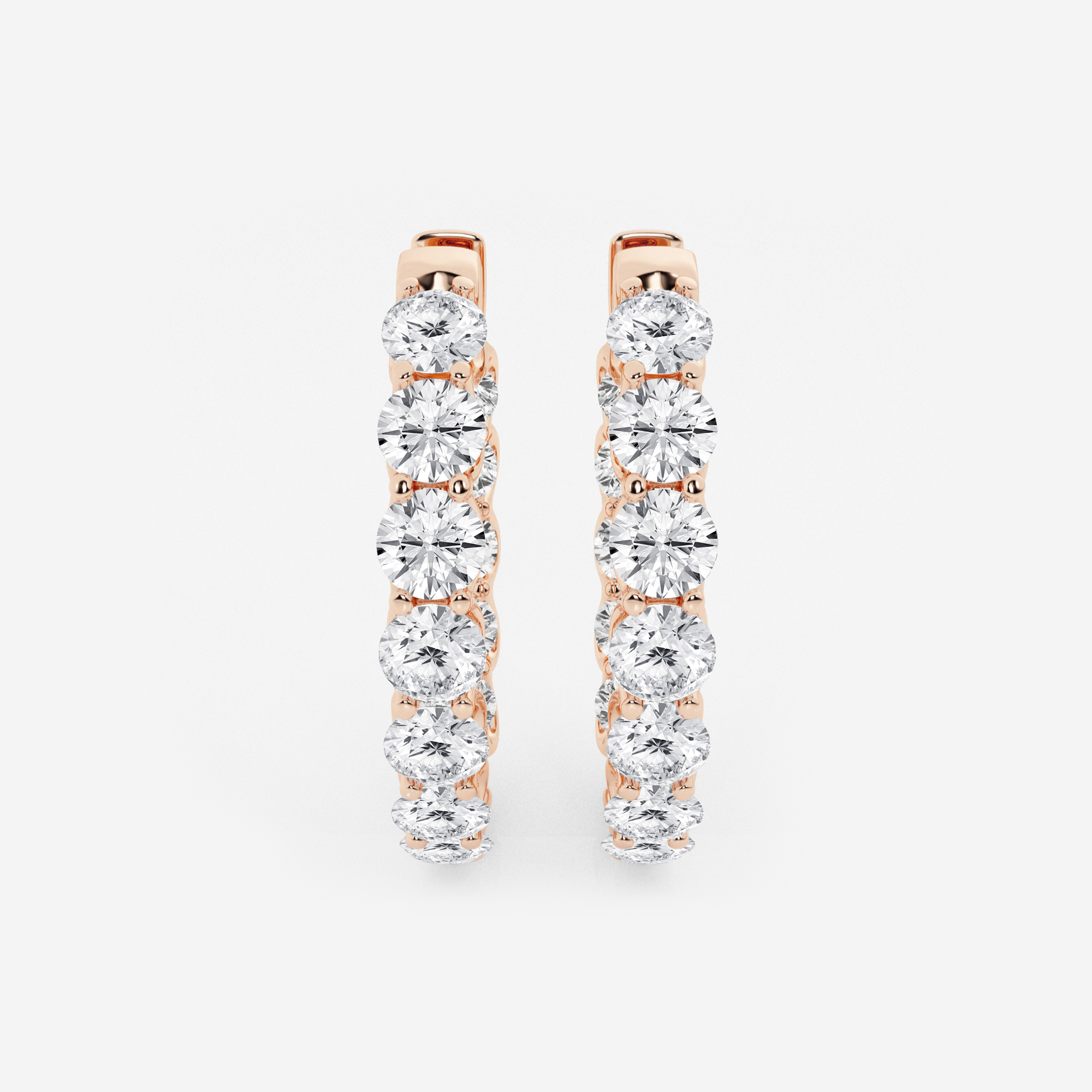 Round Inside Out Hoops
