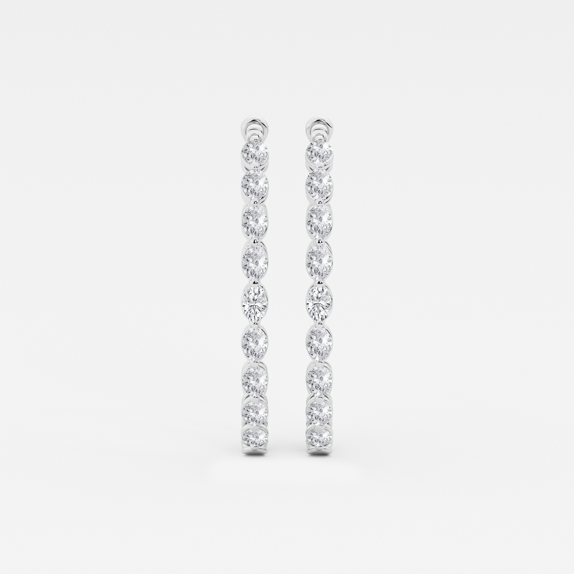 Oval Inside Out Hoops