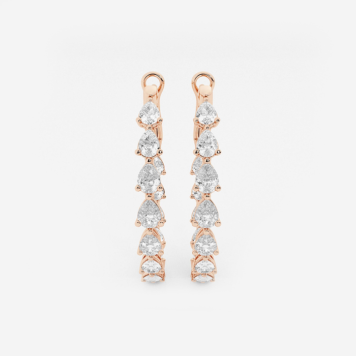 Inside Out Pear Hoops