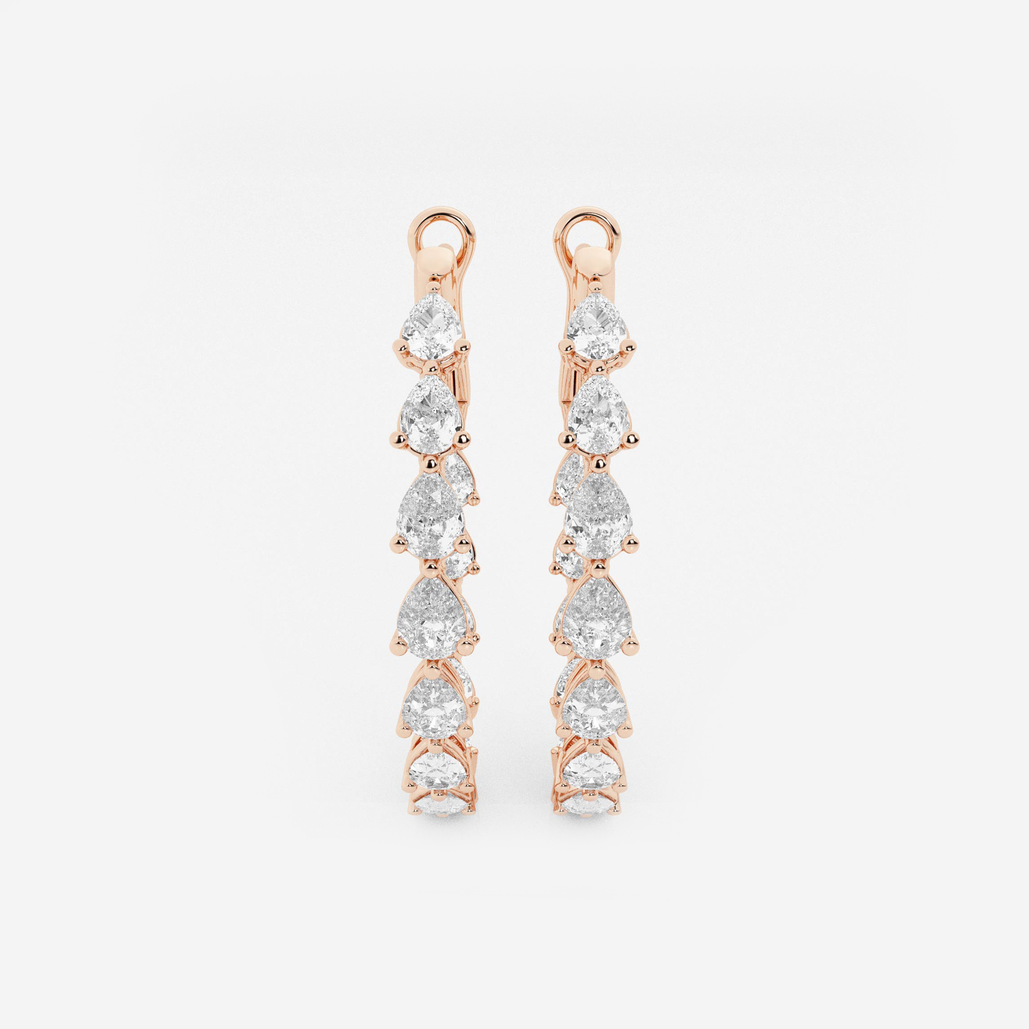 Inside Out Pear Hoops