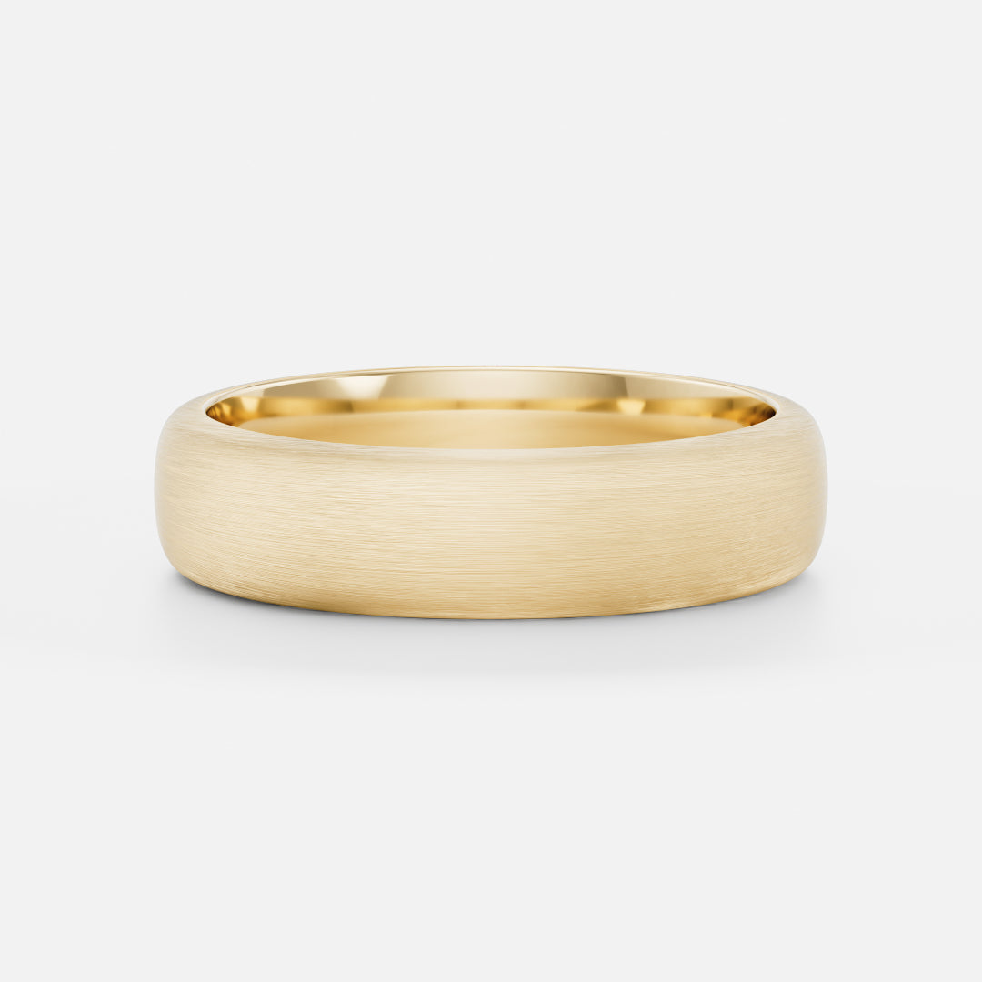The Nikolas Ring - Brushed Classic Comfort Fit Men's Wedding Band