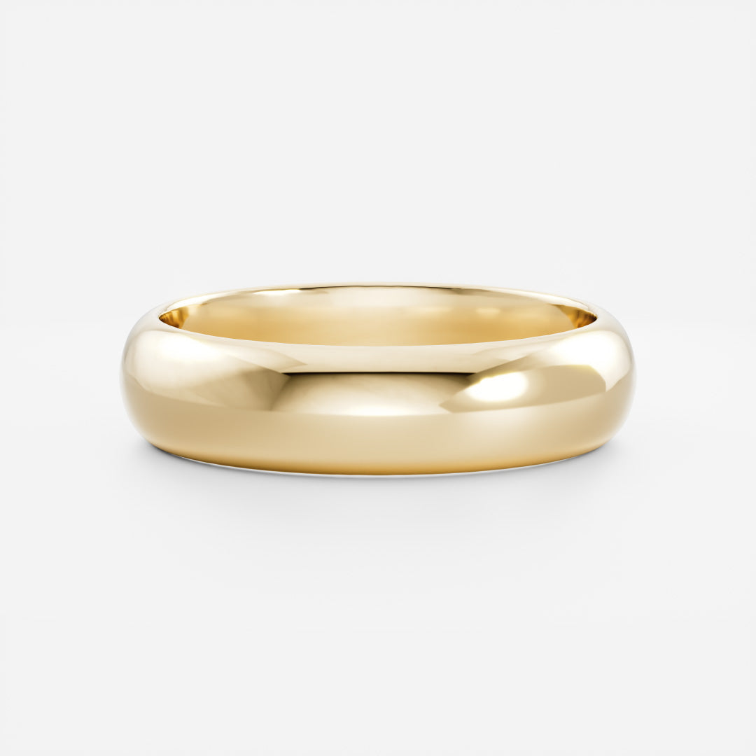 The Nove Ring - Classic Domed Wedding Ring