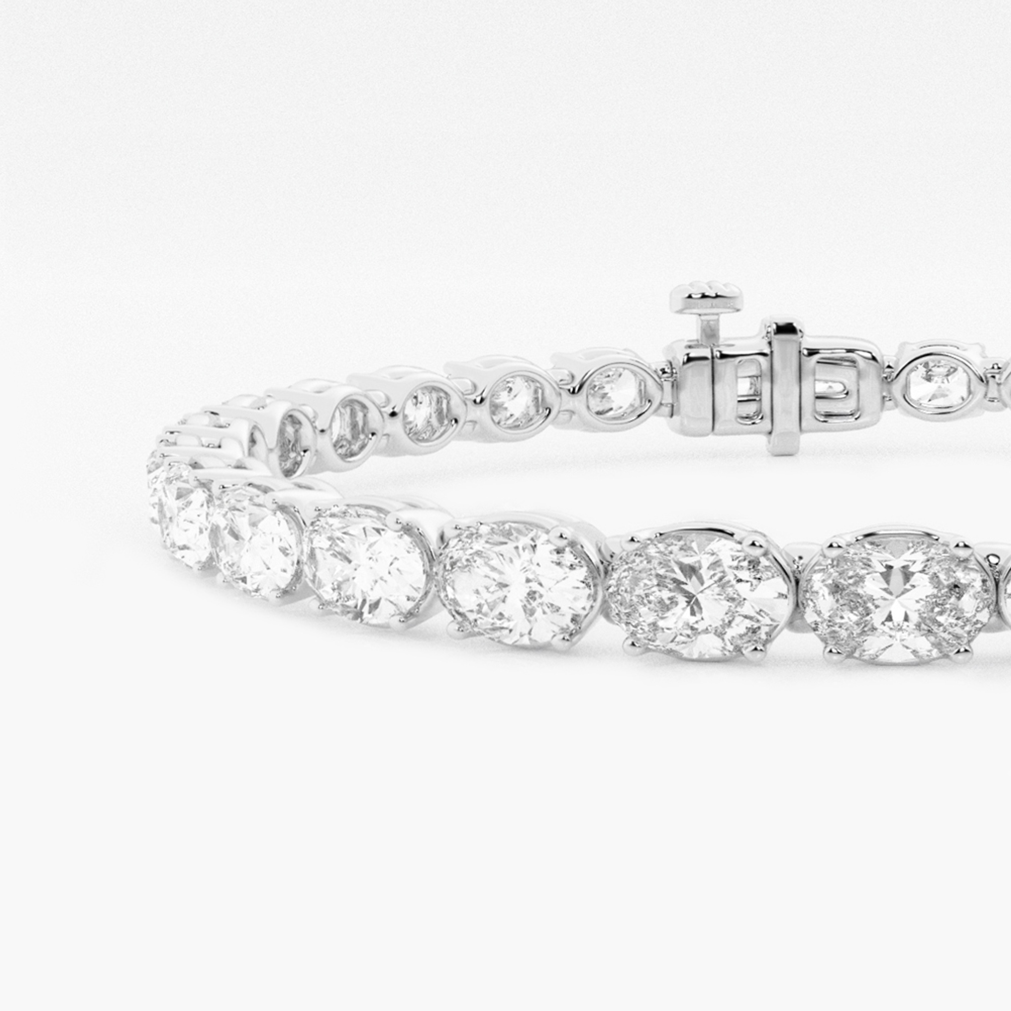 East-West Oval Tennis Bracelet additional view 1