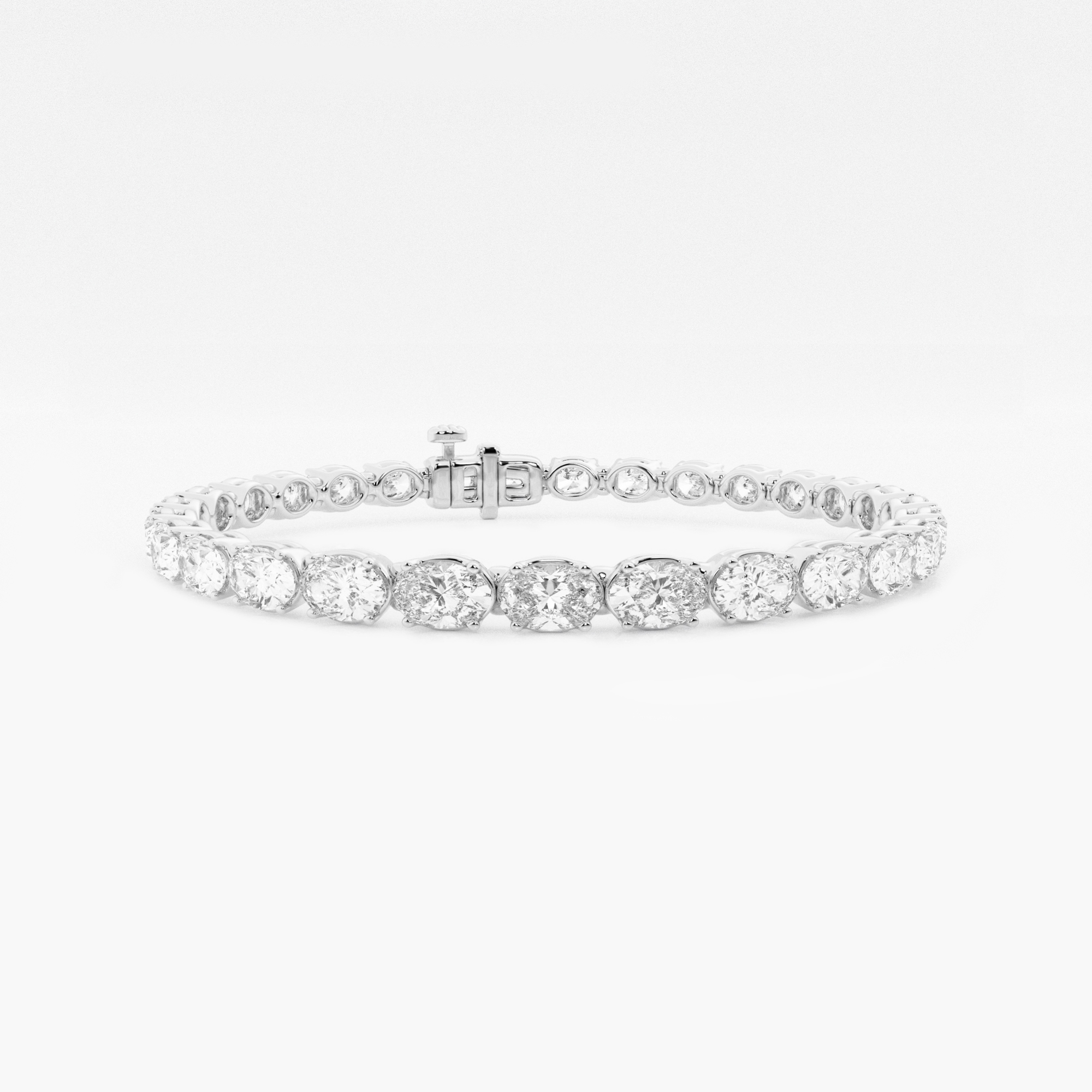 East-West Oval Tennis Bracelet