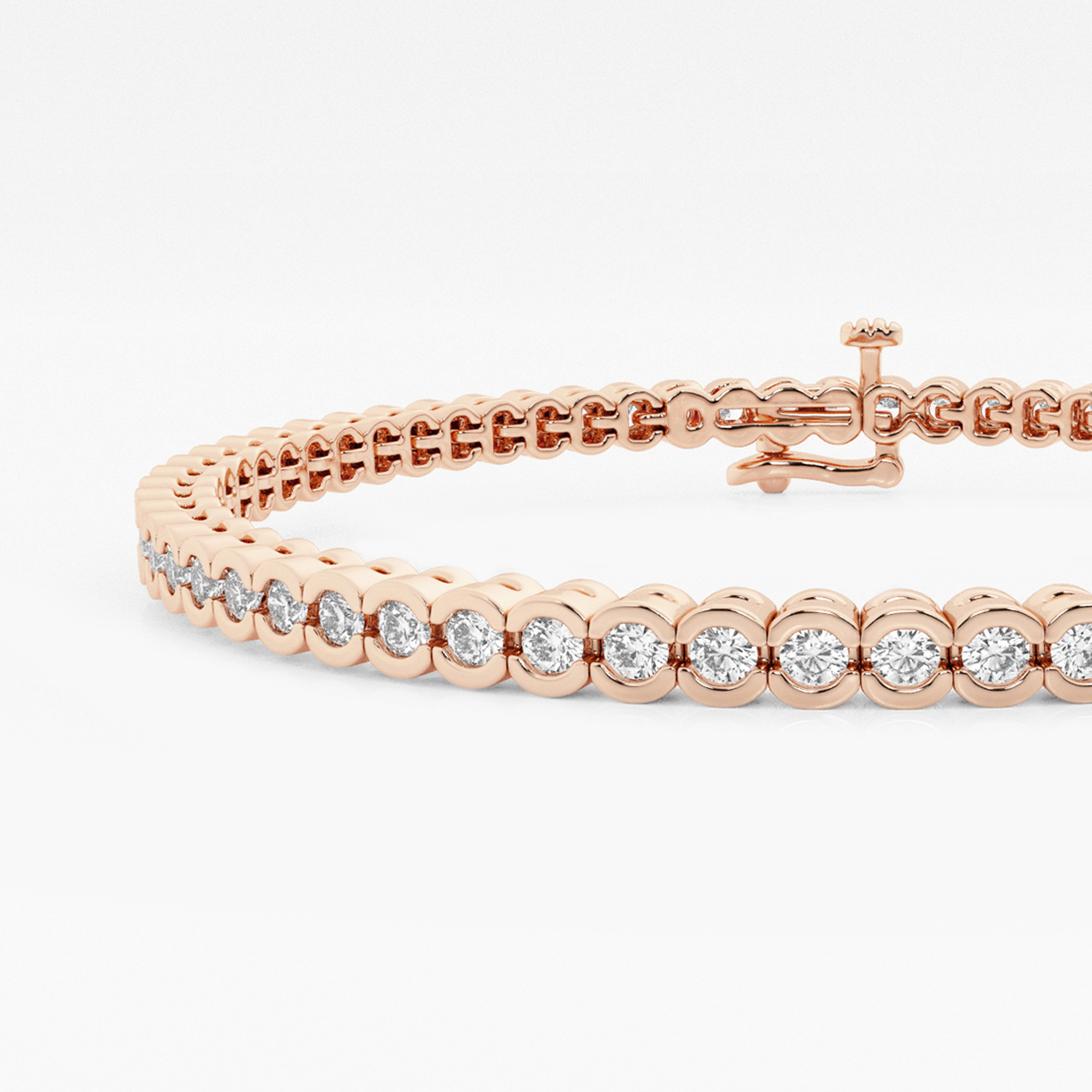 Half Bezel Tennis Bracelet additional view 1