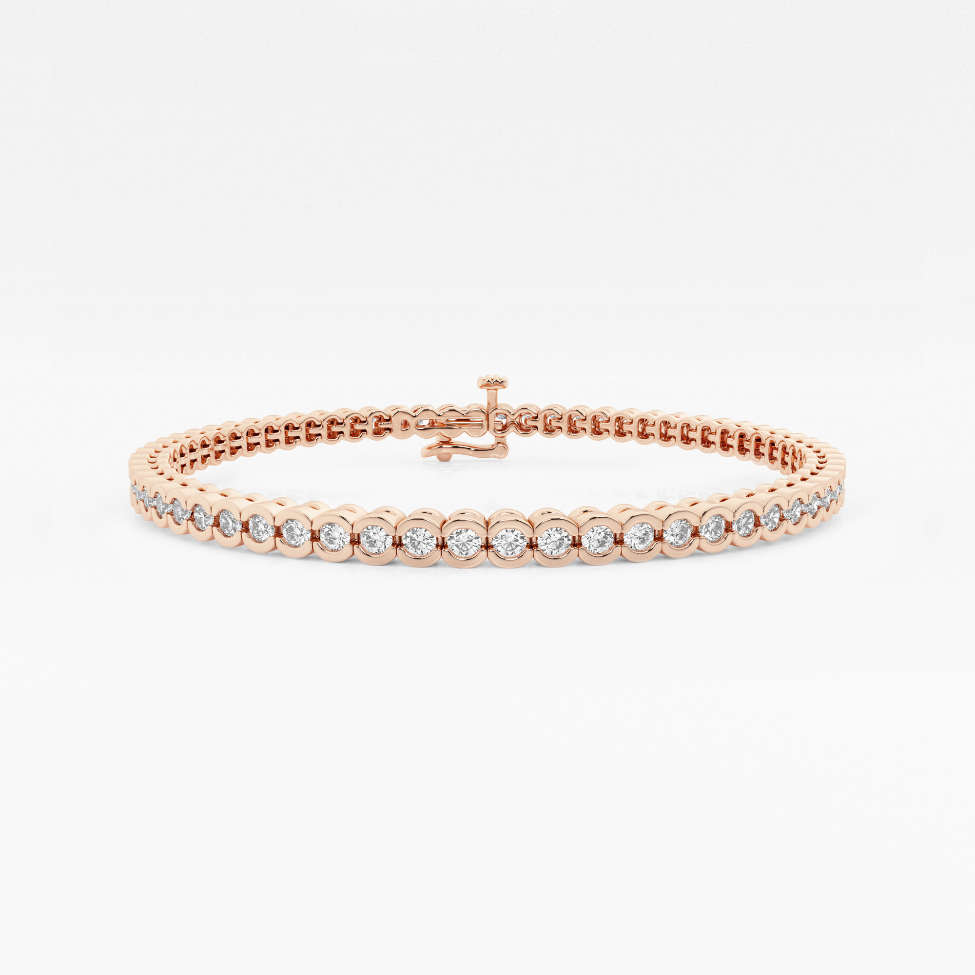 Half Bezel Tennis Bracelet