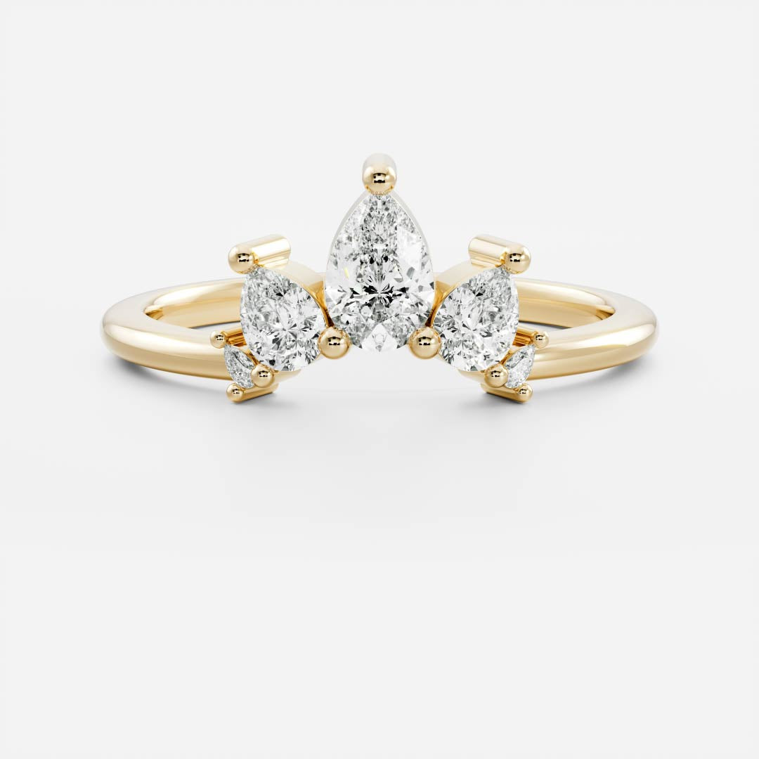The Eleanor Ring - Crown Wedding Ring