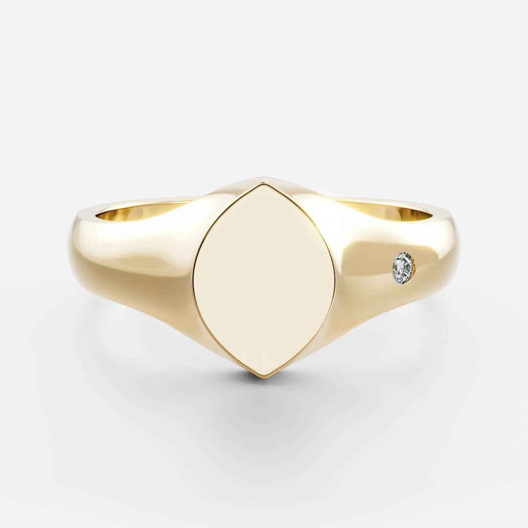 The Eden Ring - Signature Marquise Signet additional view 2