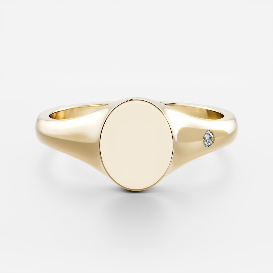 The Eden Ring - Signature Oval Signet additional view 1