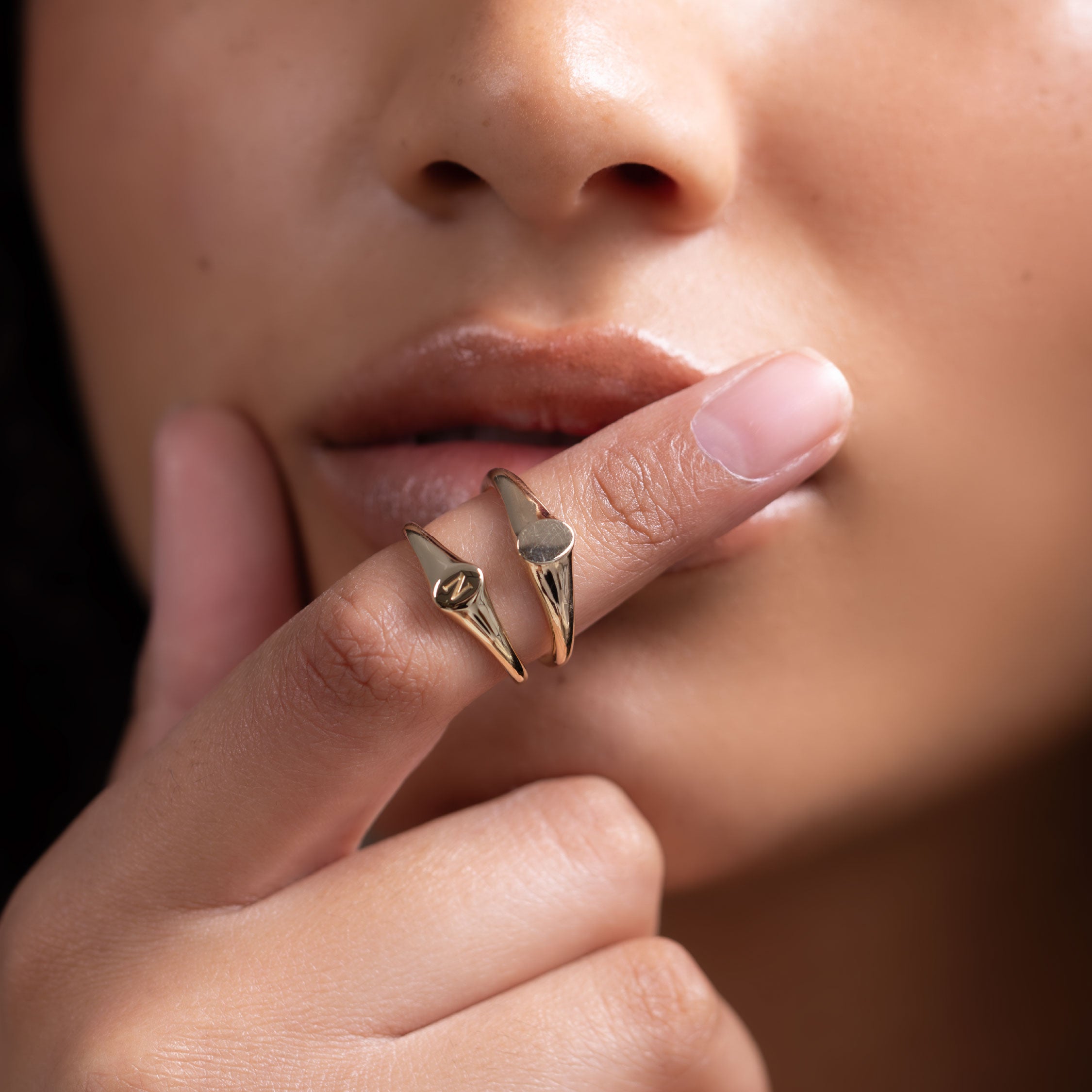 The Cleo Ring - Signature Oval Petite Signet additional view 1