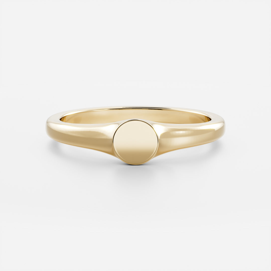 The Cleo Ring - Signature Round Petite Signet