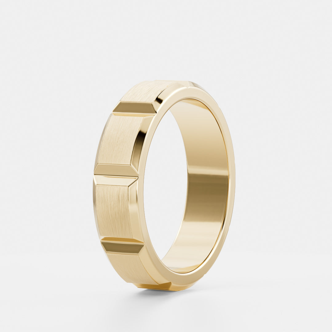 The Atlas Ring - Brushed Modular Men's Wedding Band additional view 2
