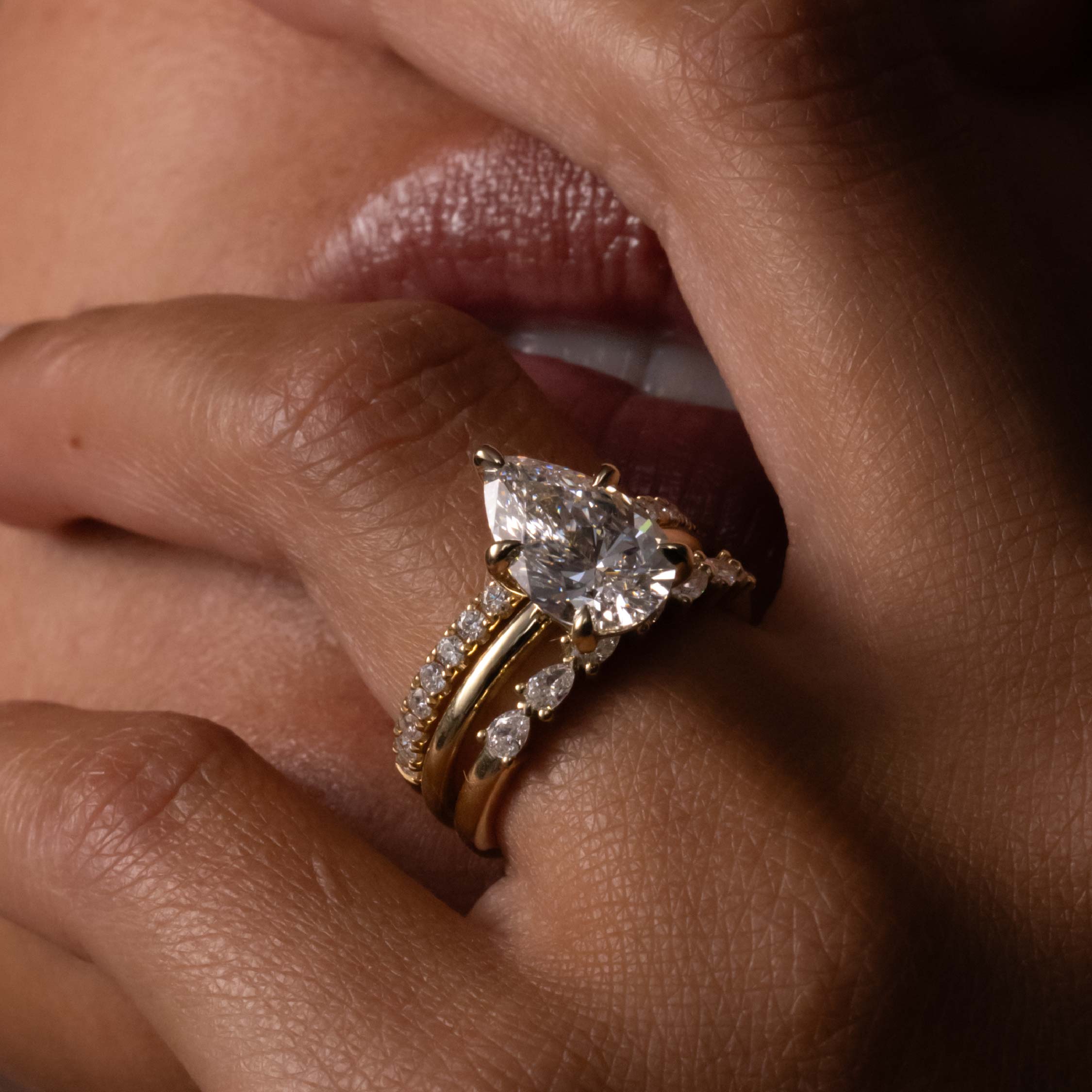 The Ava Ring  - Pavé Wedding Ring additional view 3