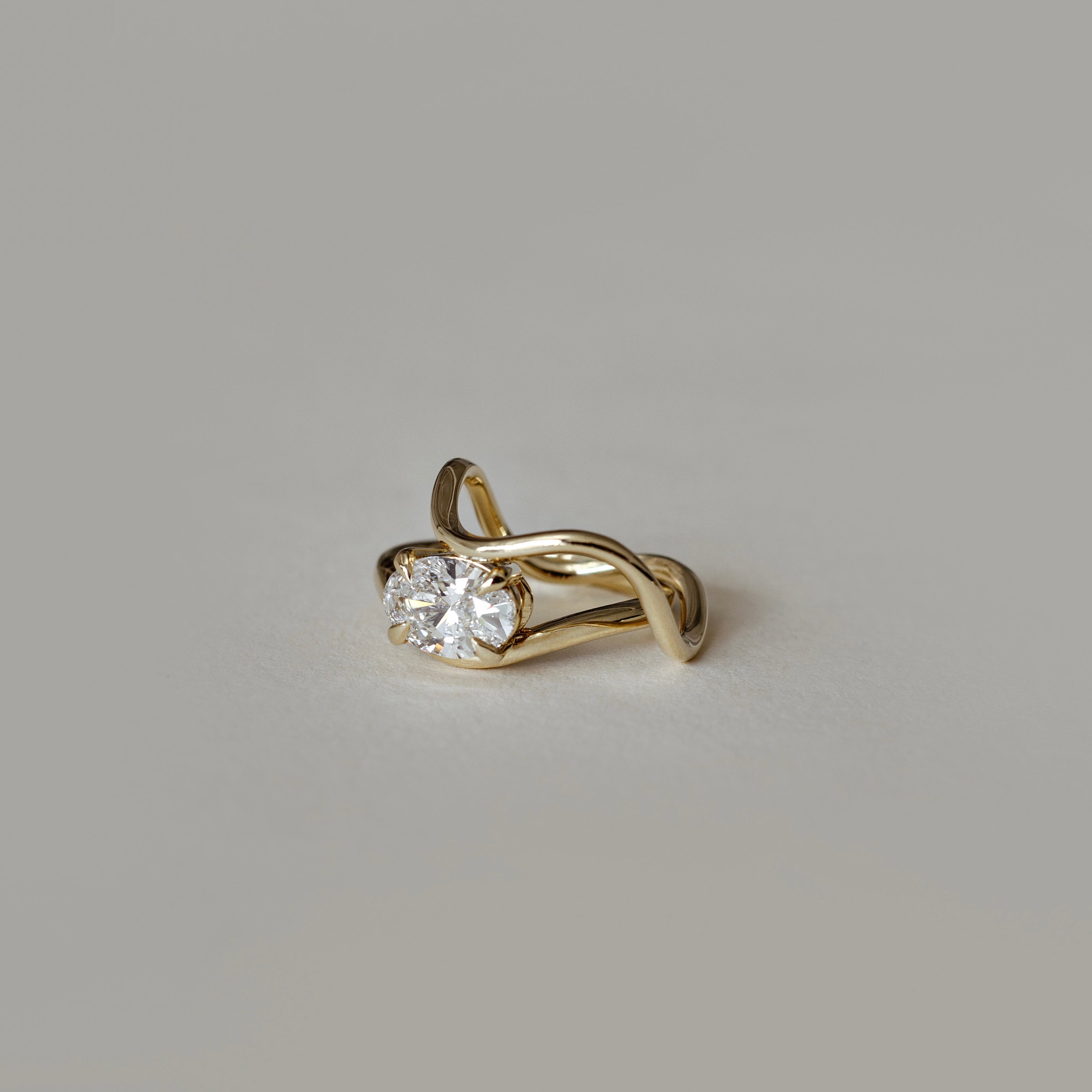 The Fae Ring - Organic Curved Wedding Ring additional view 2