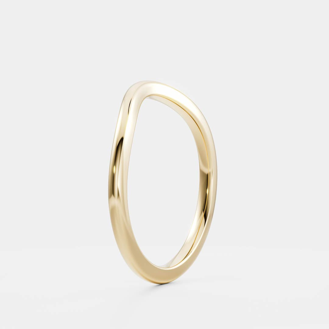 The Ivy Ring - Classic Curved Wedding Ring additional view 1