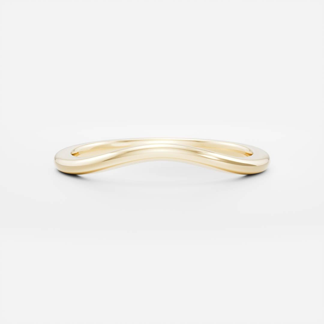 The Ivy Ring - Classic Curved Wedding Ring